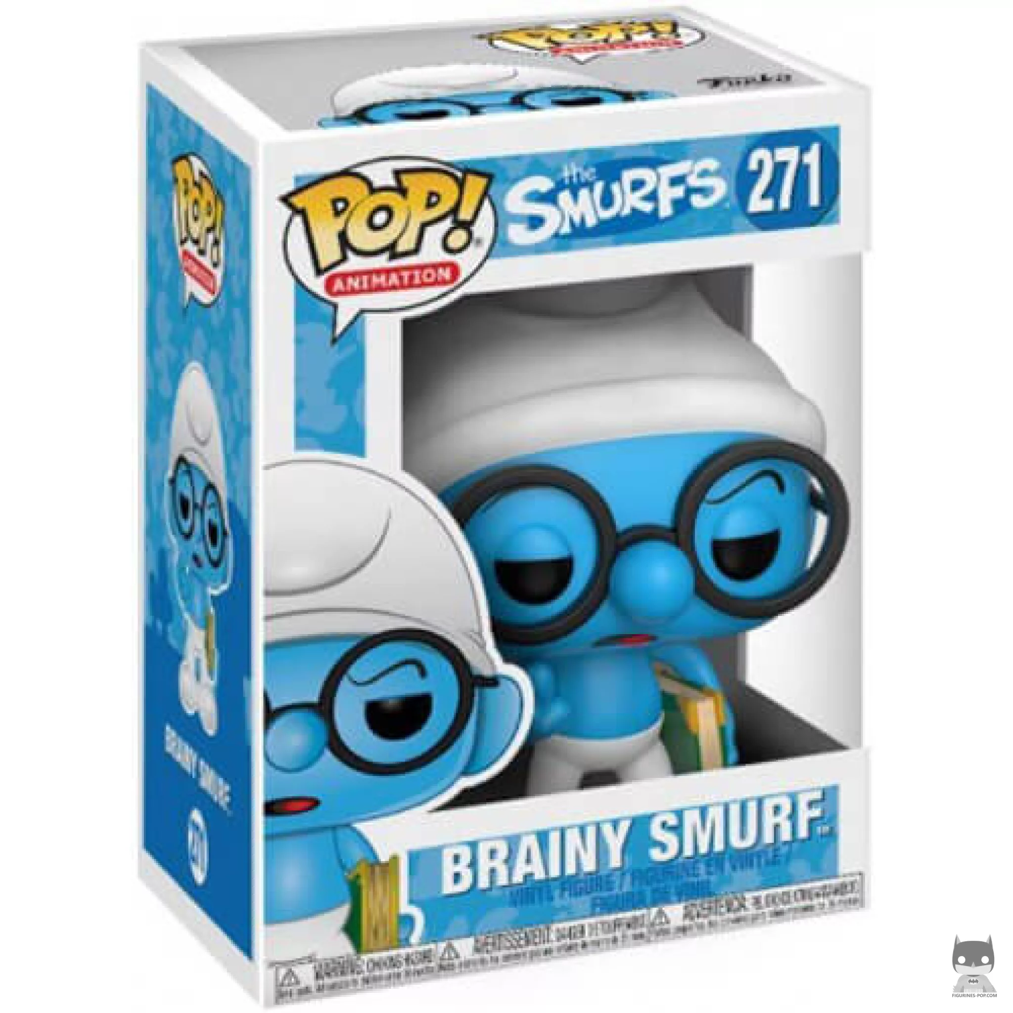 Figura Funko Pop! Pitufo Filósofo en su caja