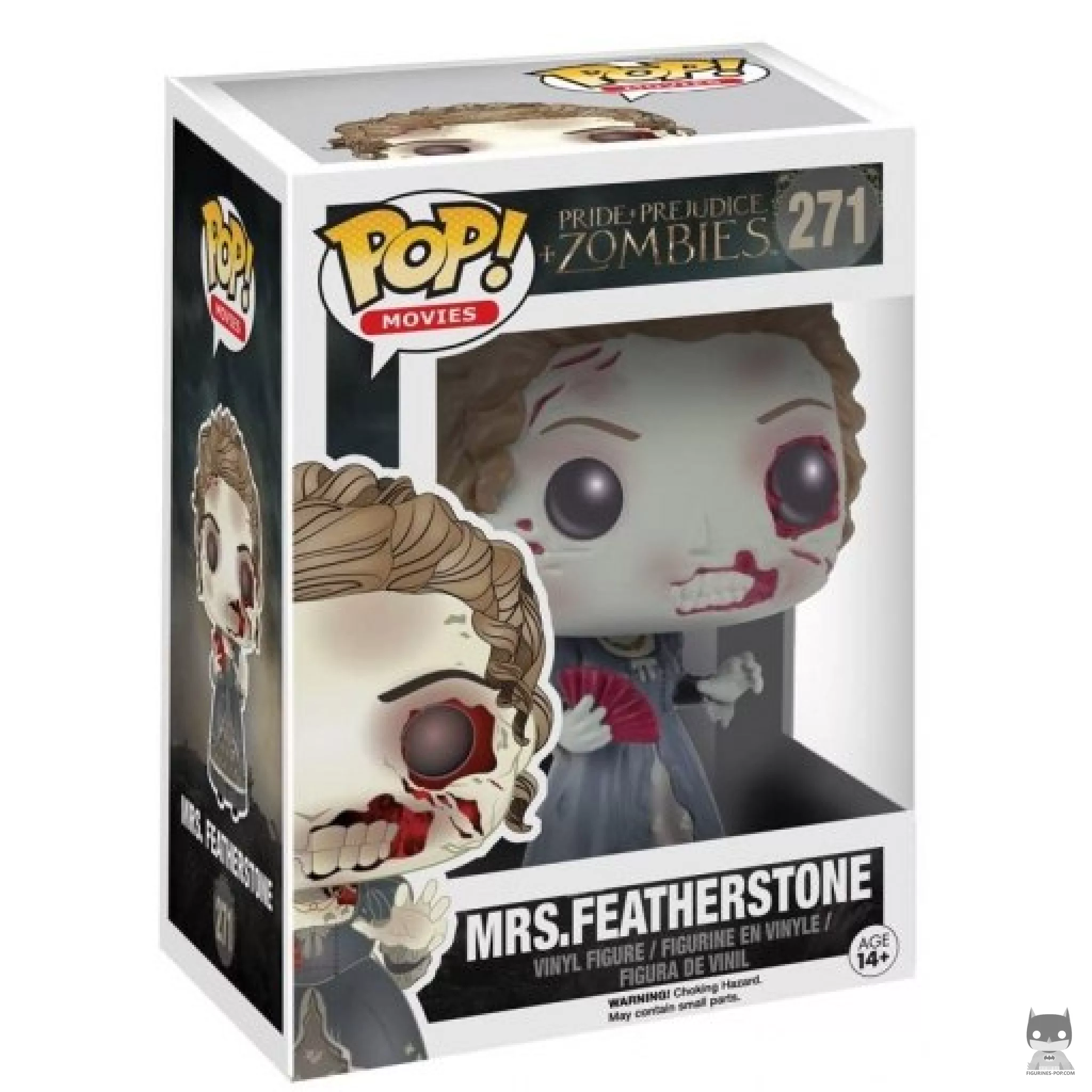 Figura Funko Pop! Mrs. Featherstone (Ensangrentado) en su caja