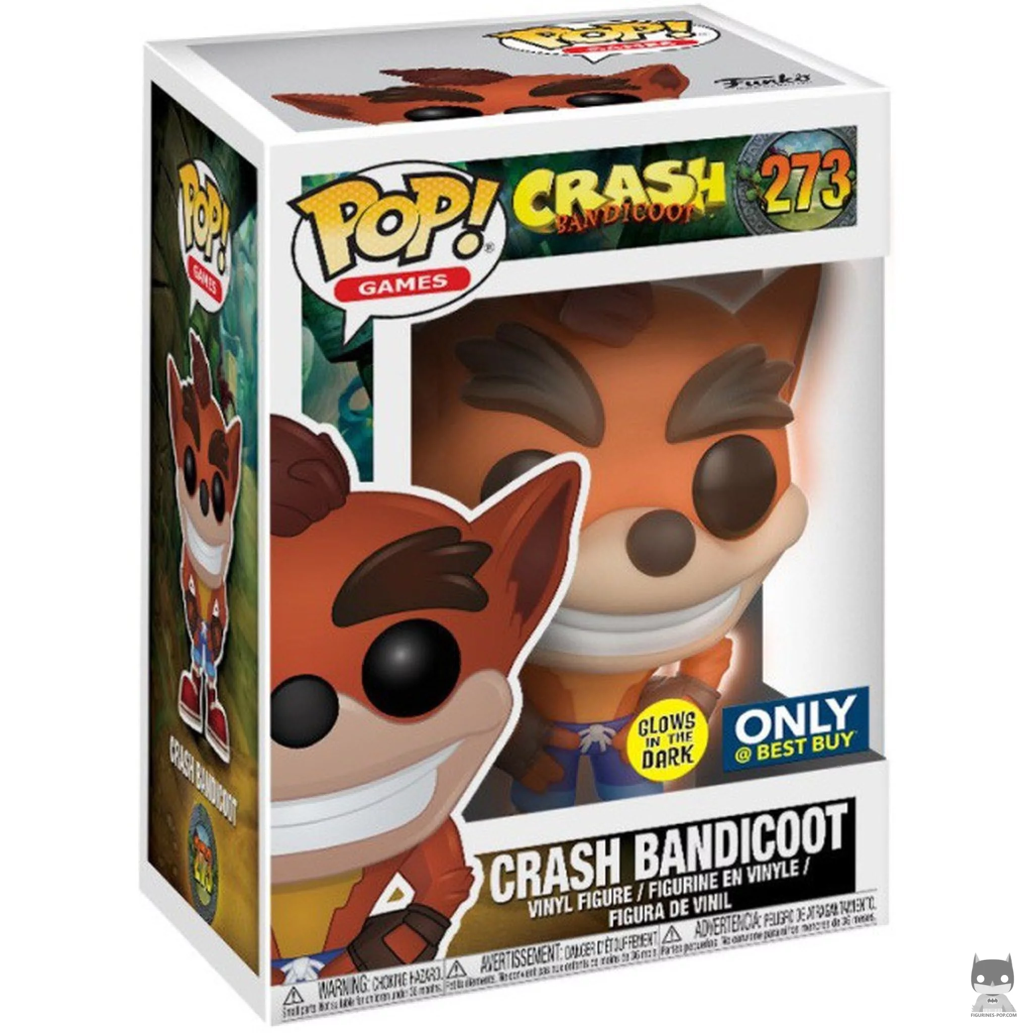 Figura Funko Pop! Crash Bandicoot en su caja