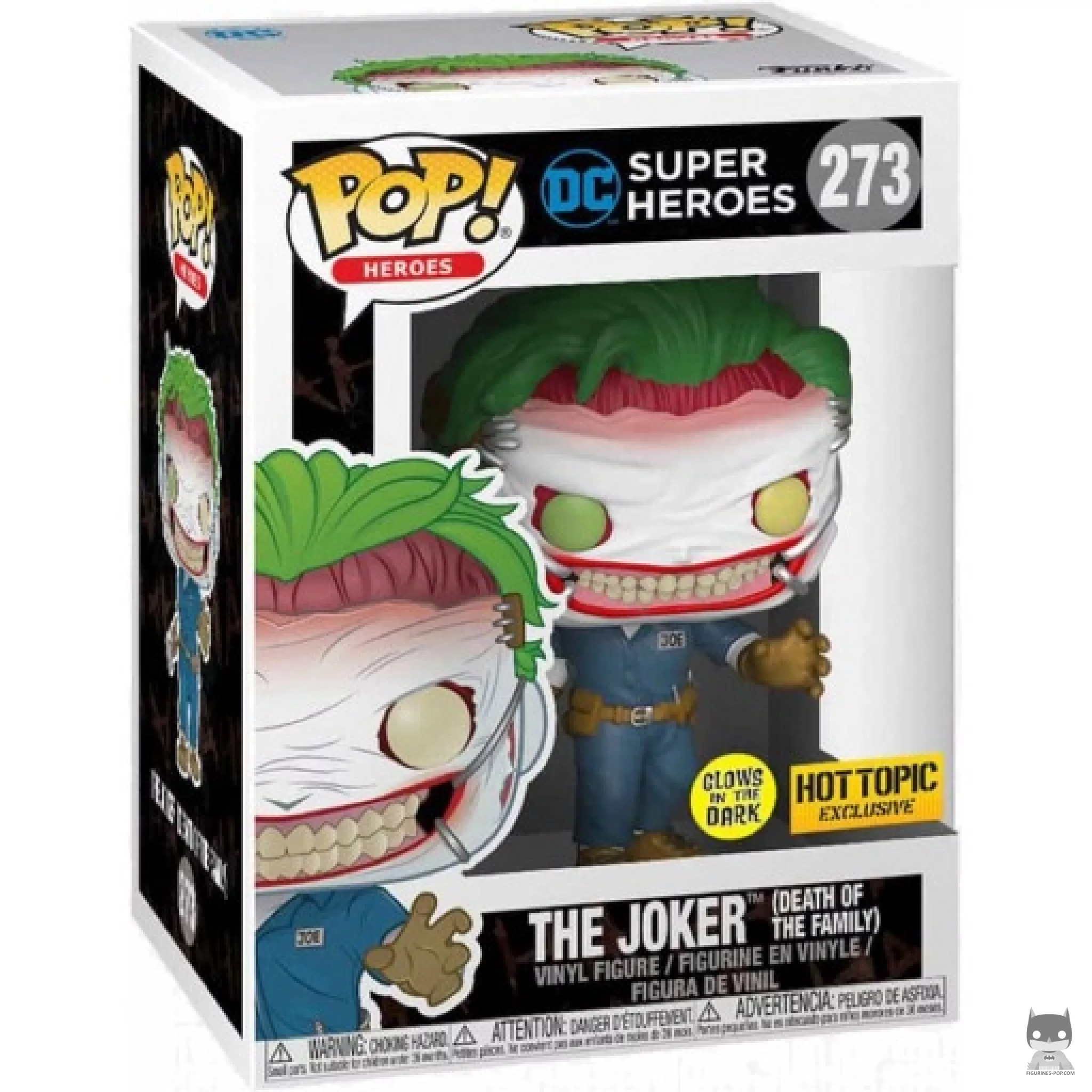 Figura Funko Pop! Joker (La muerte de la familia) (Brilla en la oscuridad) en su caja