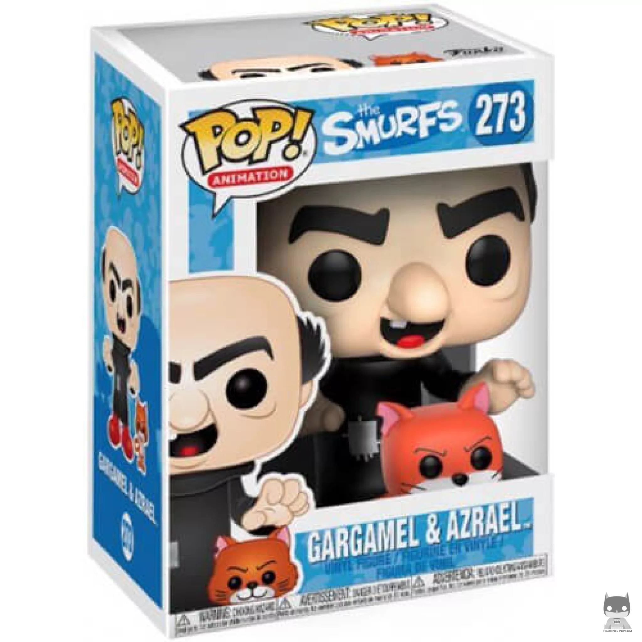 Figura Funko Pop! Gargamel con Azrael en su caja