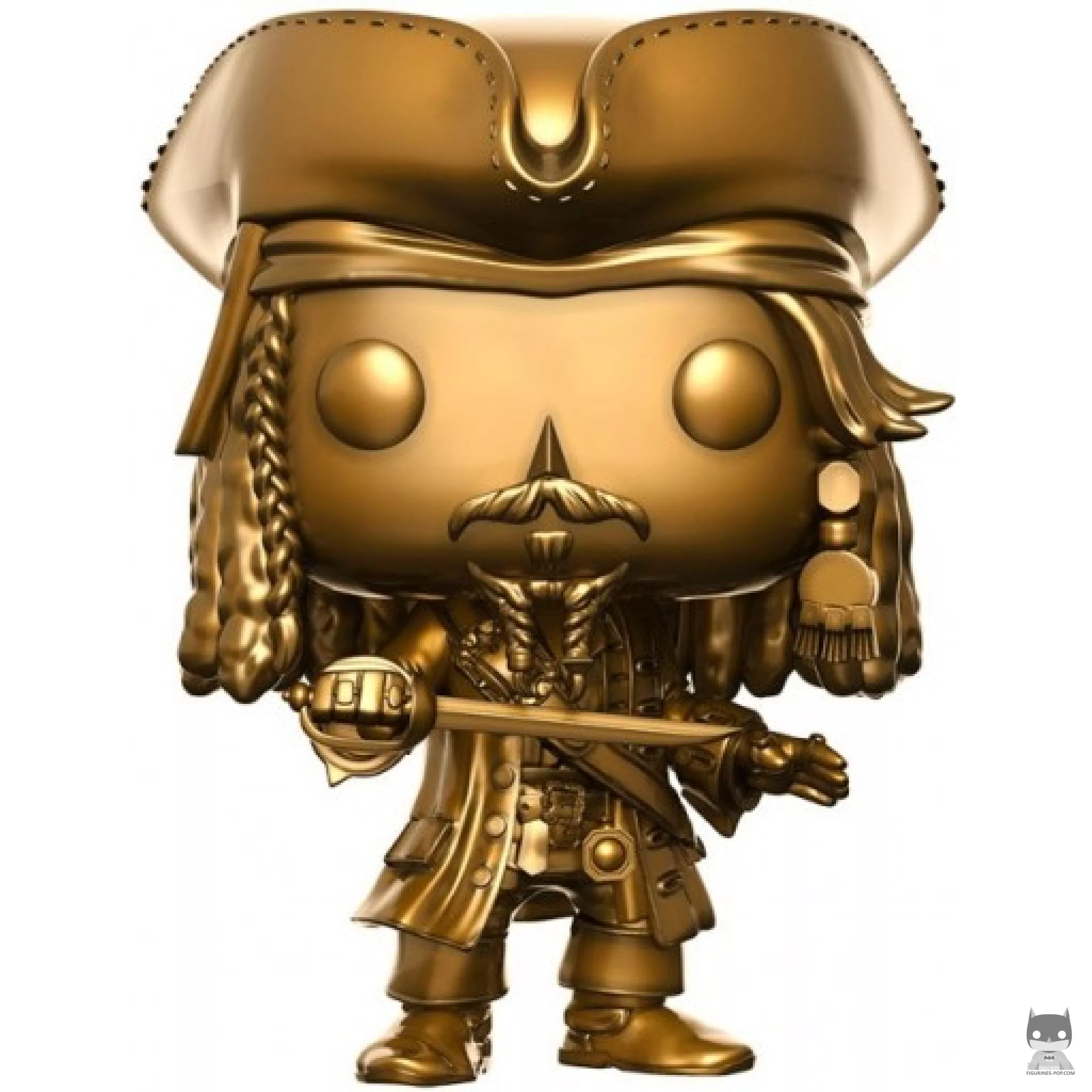 Figura Funko Pop! Capitán Jack Sparrow (Dorado) (Piratas del Caribe)