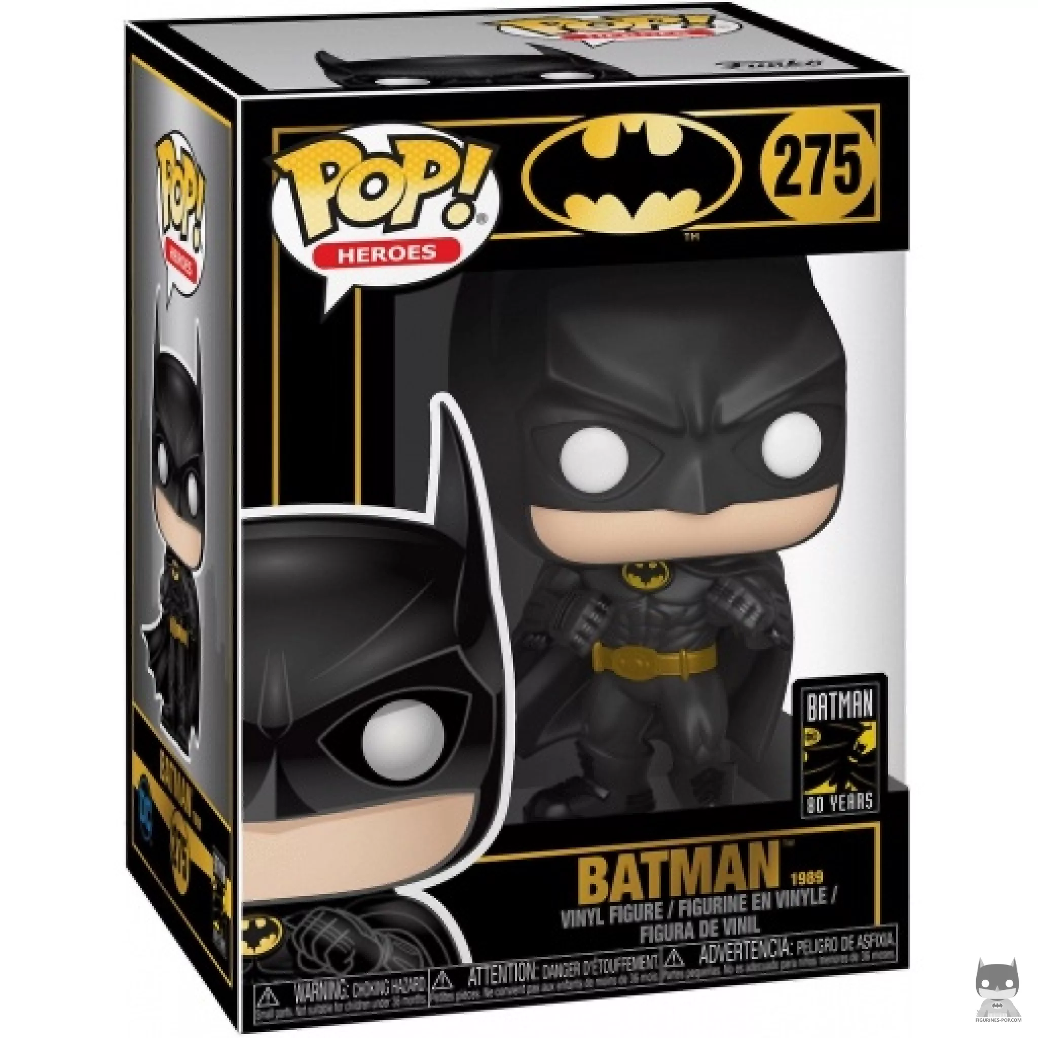 Figura Funko Pop! Batman 1989 luchando en su caja