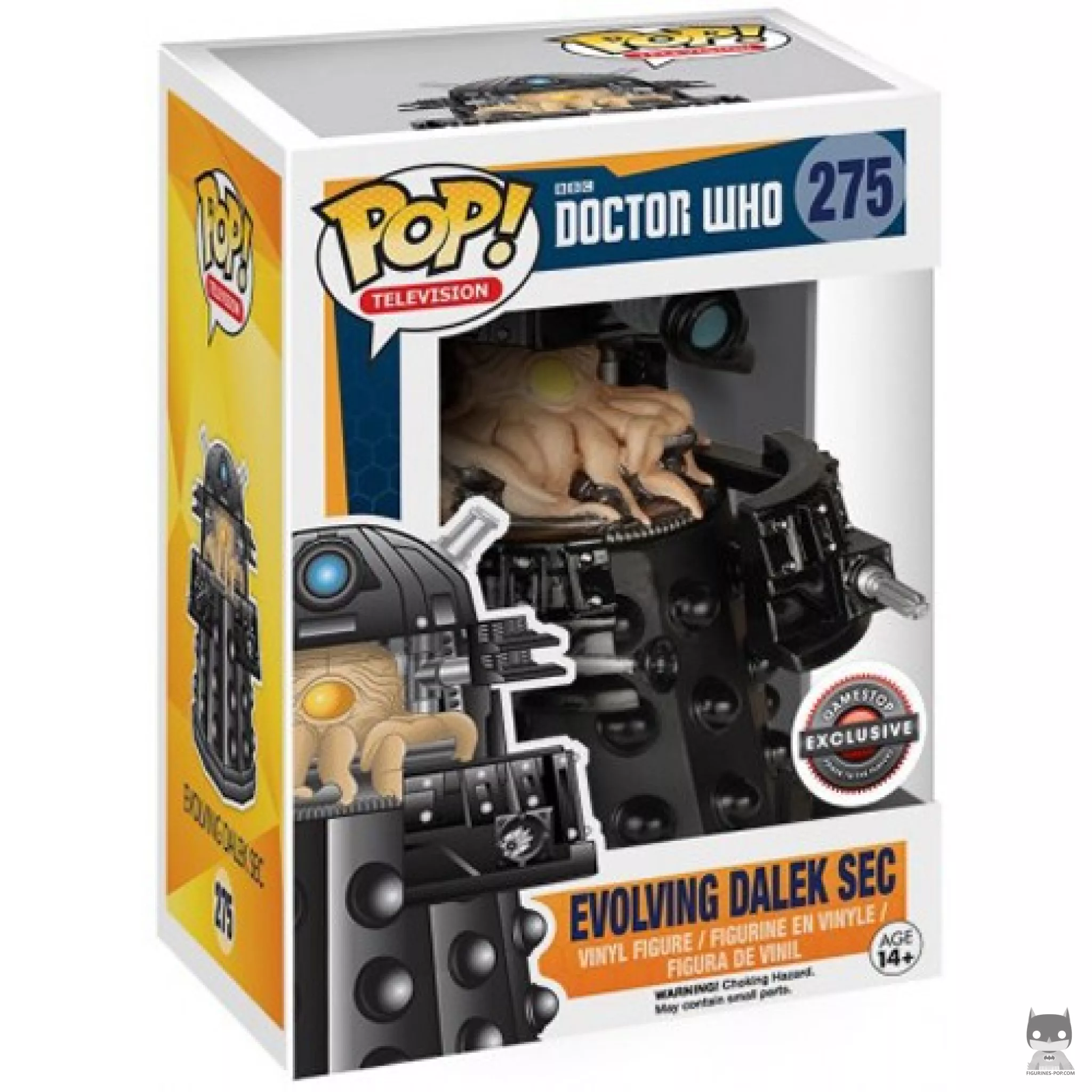 Figura Funko Pop! Dalek Sec evolucionando en su caja