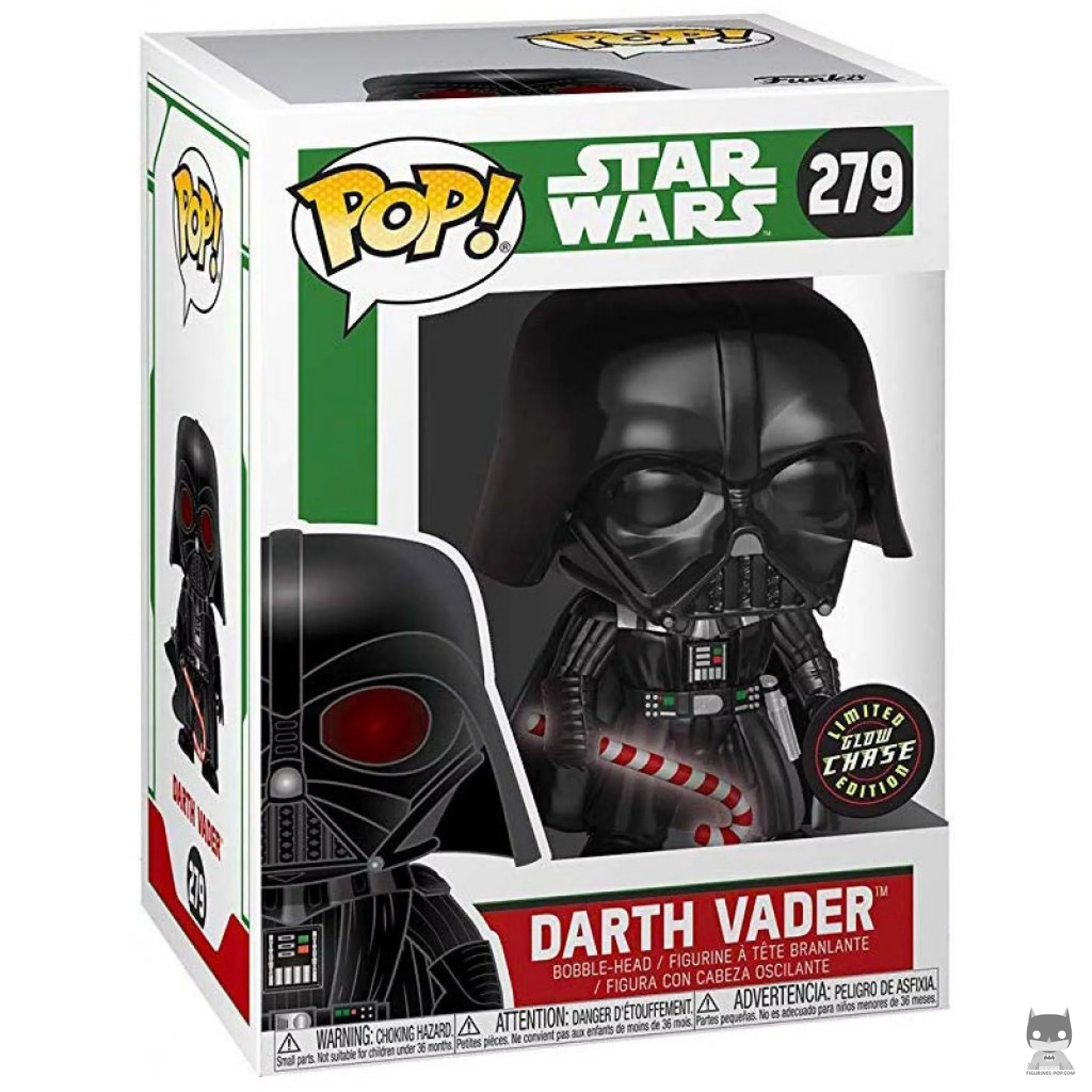 Figura Funko Pop! Darth Vader con bastón de caramelo en su caja