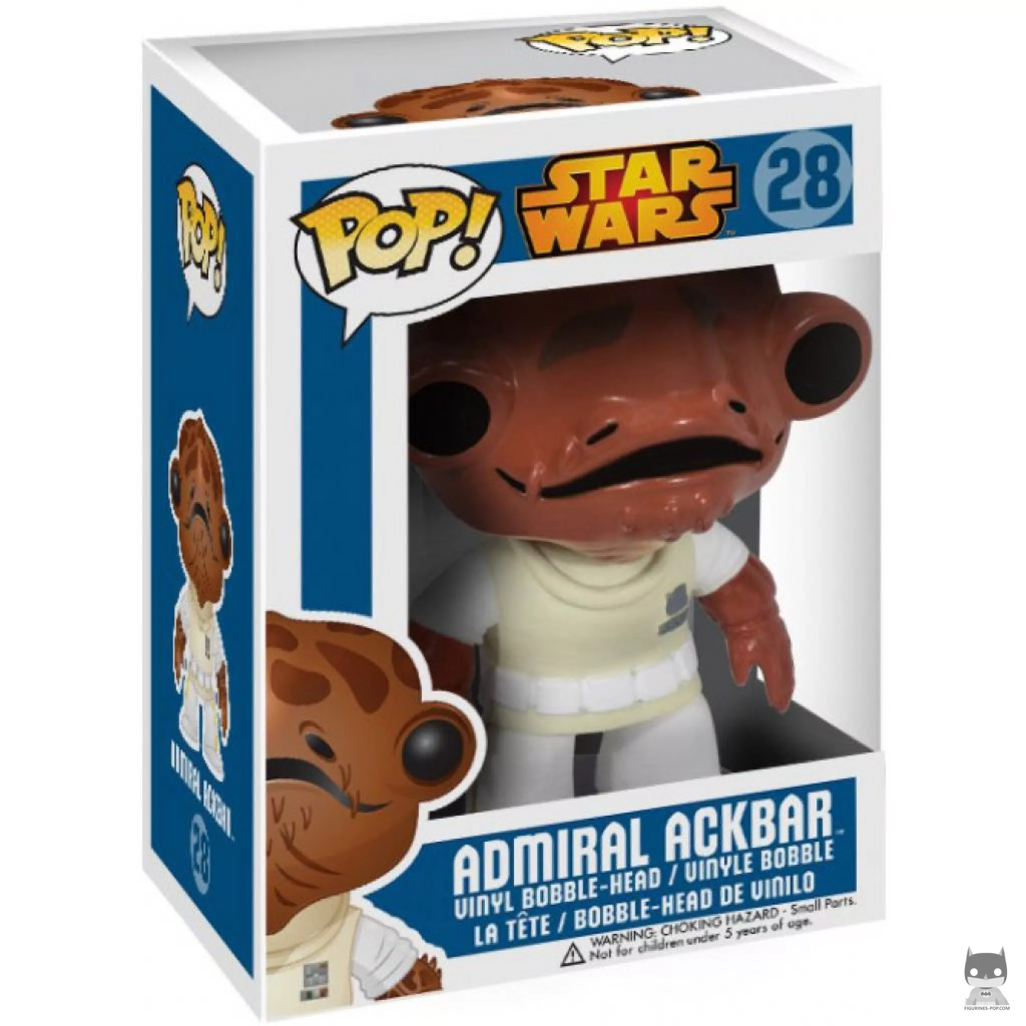 Figura Funko Pop! Almirante Ackbar en su caja