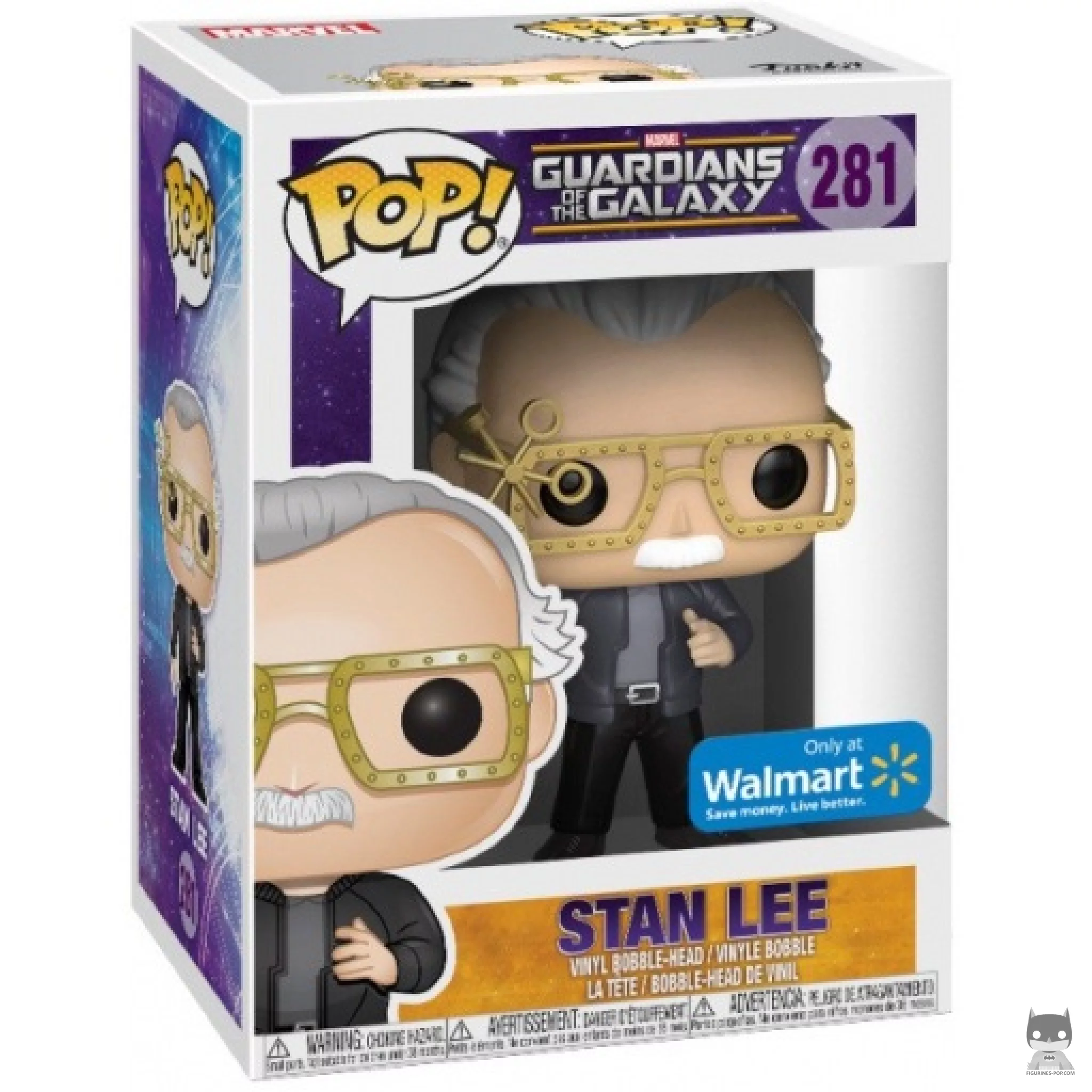 Figura Funko Pop! Stan Lee (Gafas futuristas) en su caja