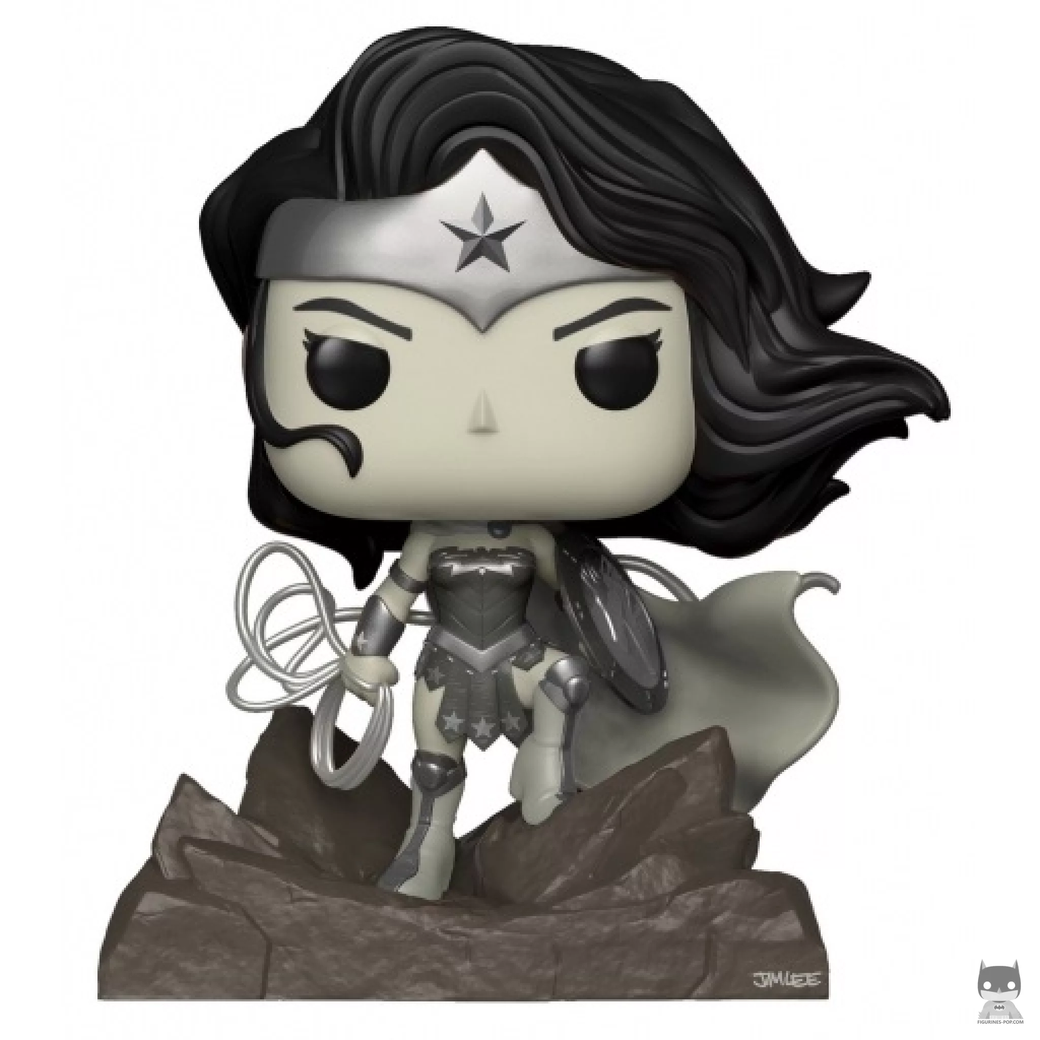 Figura Funko Pop! Wonder Woman (Blanco y negro) (DC Jim Lee Deluxe)