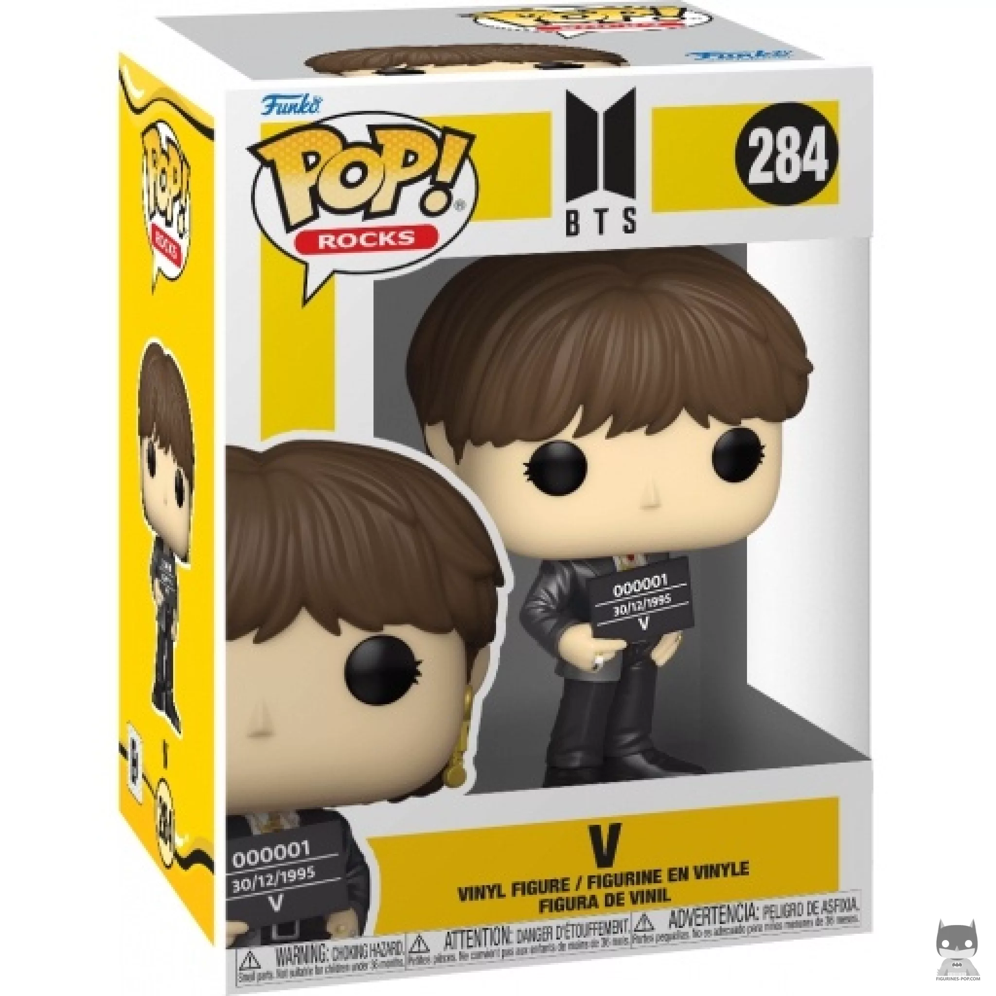 Figura Funko Pop! V (Mantequilla) en su caja