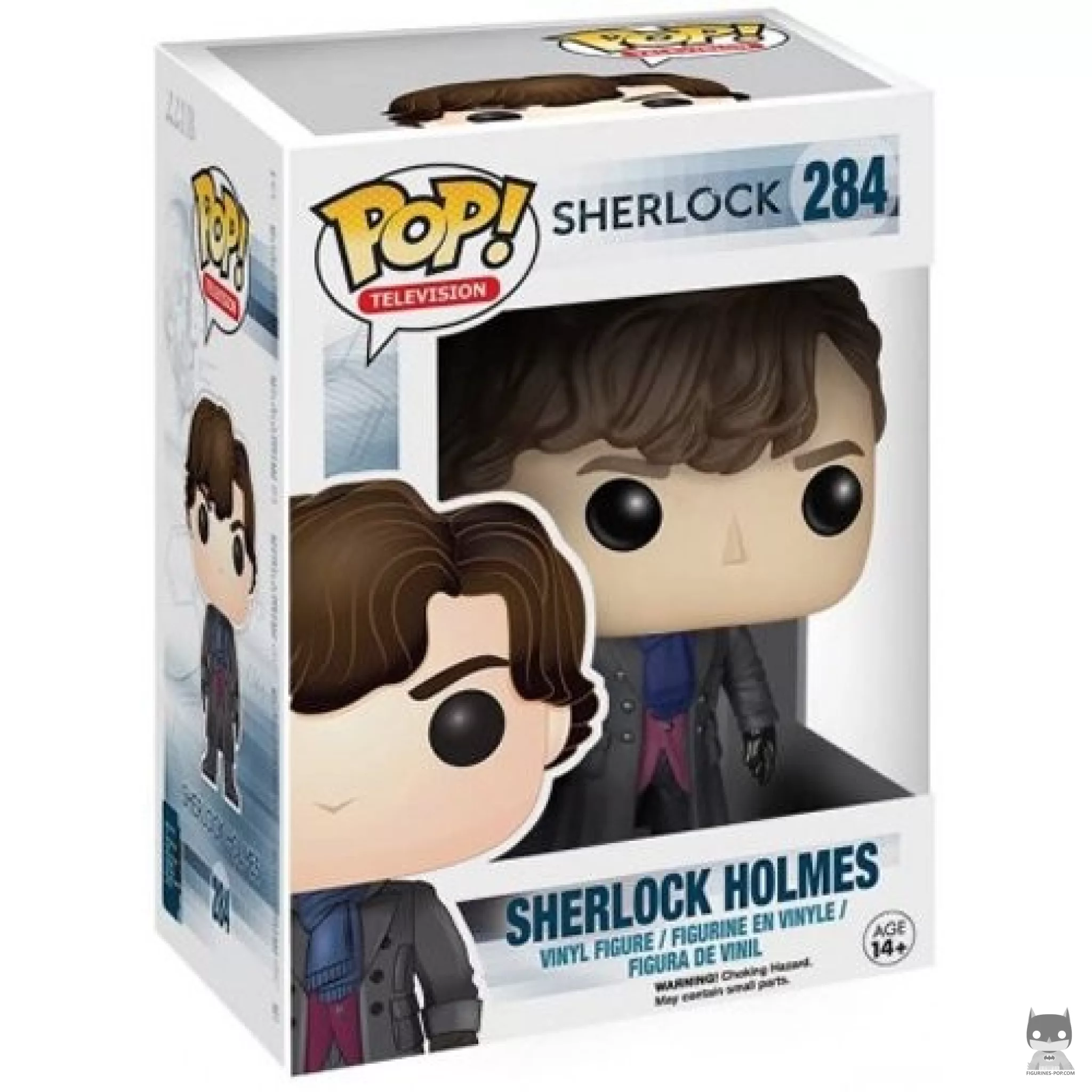 Figura Funko Pop! Sherlock Holmes en su caja
