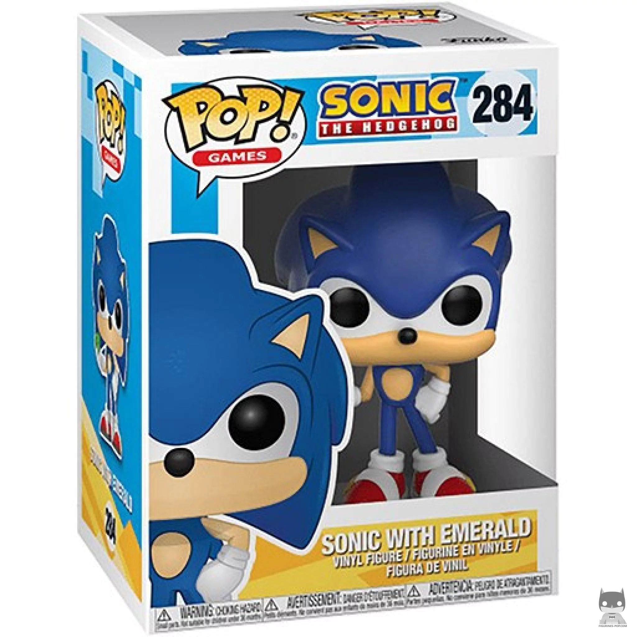 Figura Funko Pop! Sonic con Esmeralda en su caja