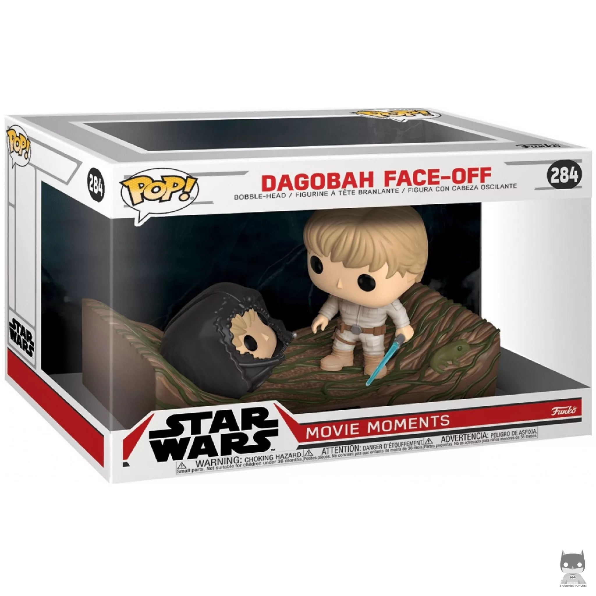 Figura Funko Pop! Cara a cara en Dagobah en su caja