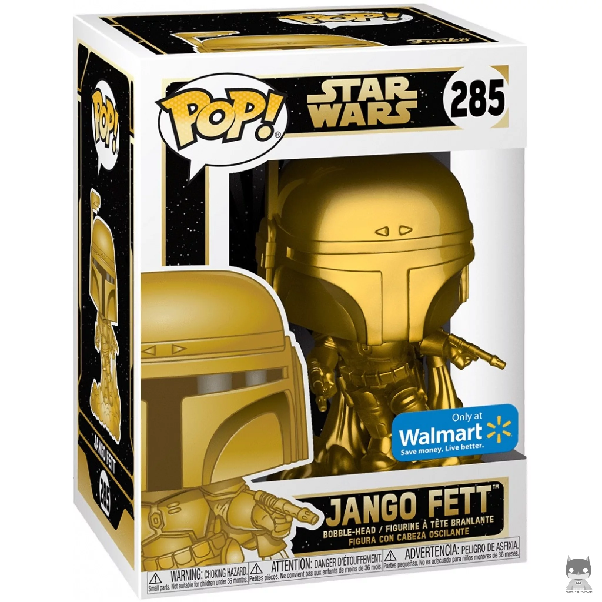 Figura Funko Pop! Jango Fett (Dorado) en su caja