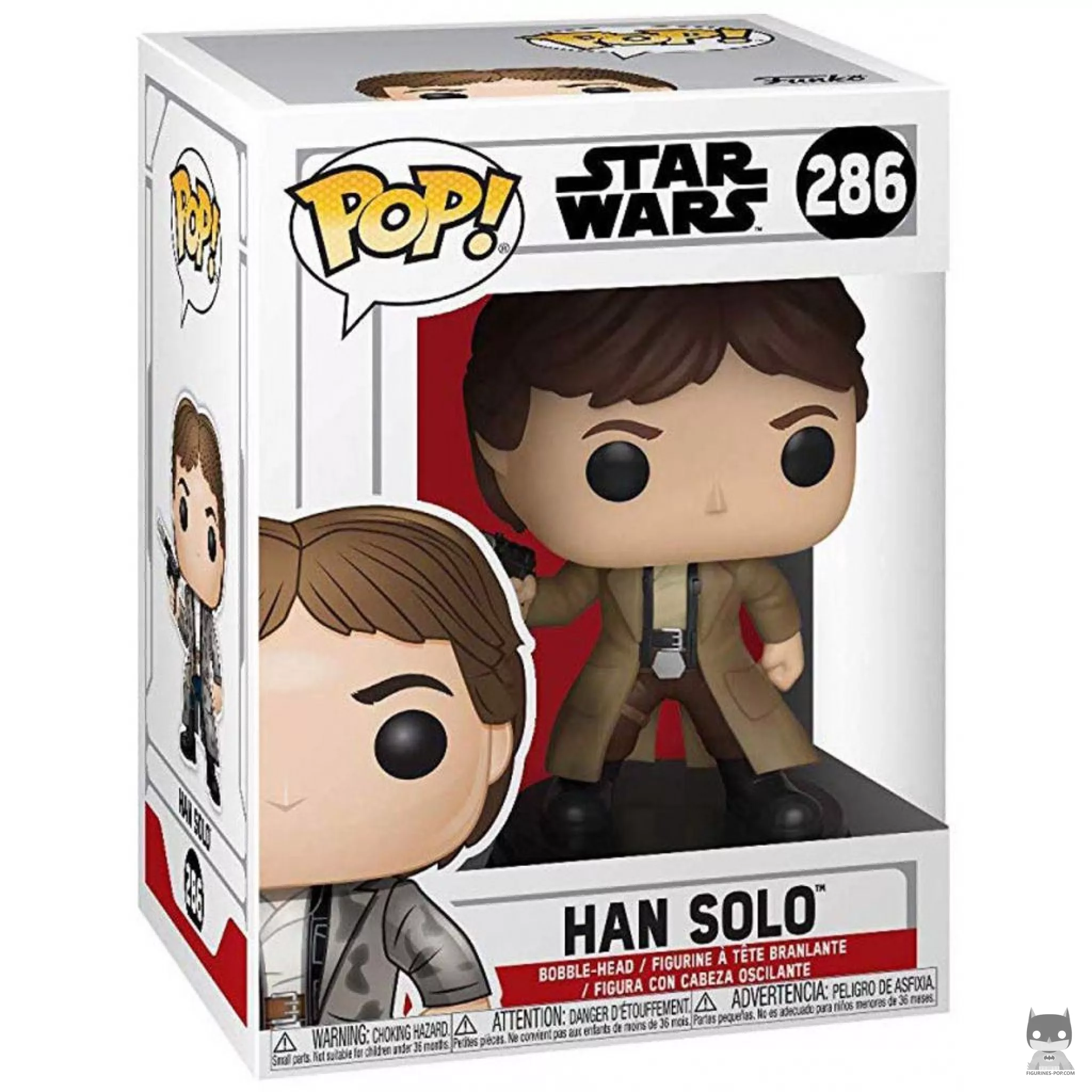 Figura Funko Pop! Han Solo en Endor en su caja