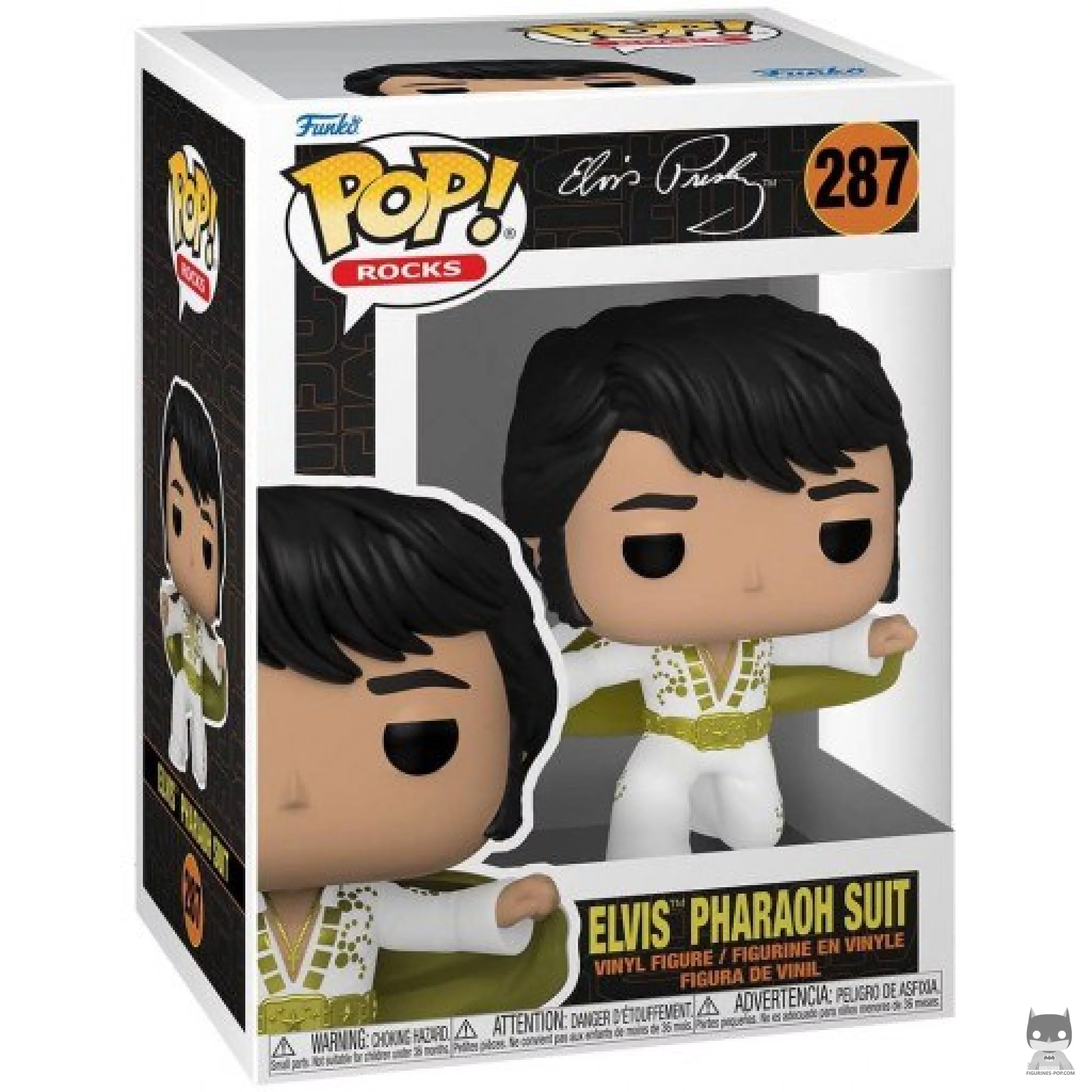 Figura Funko Pop! Elvis con traje de faraón en su caja