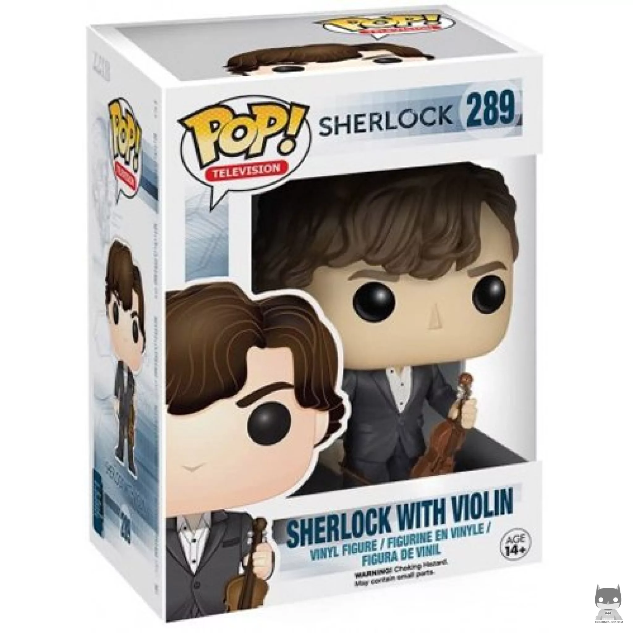 Figura Funko Pop! Sherlock Holmes (con violín) en su caja