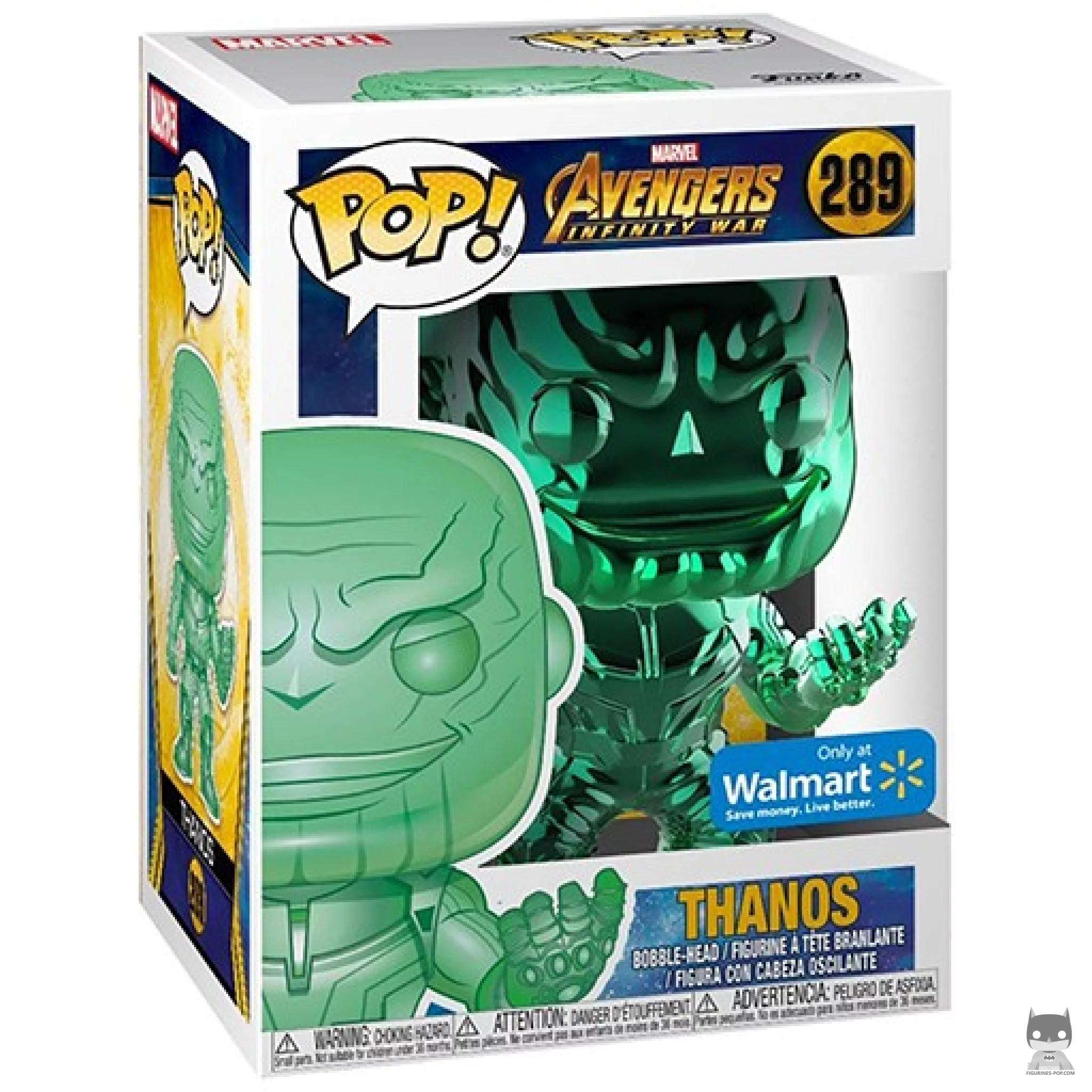 Figura Funko Pop! Thanos (Verde cromado) en su caja