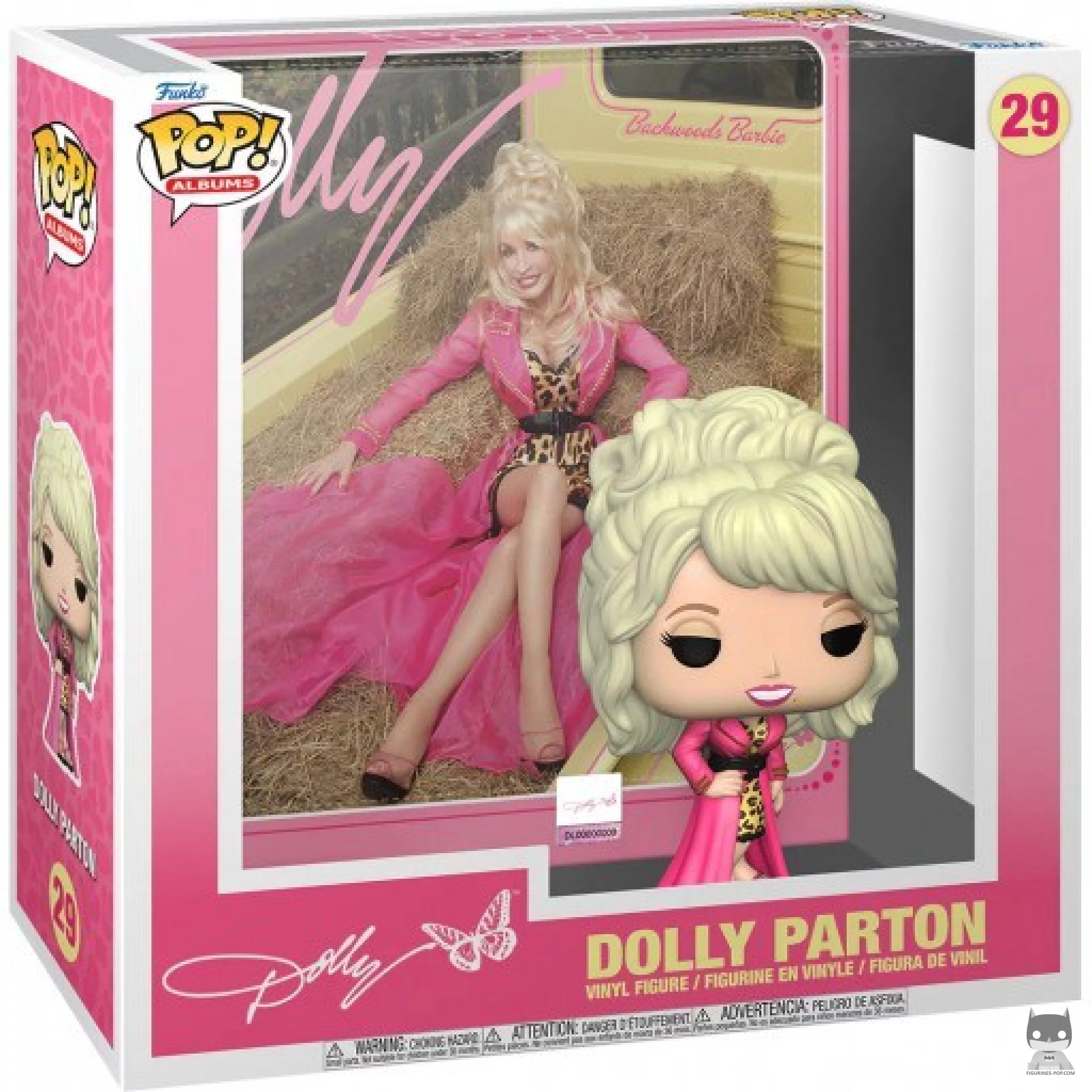 Figura Funko Pop! Dolly Parton en su caja