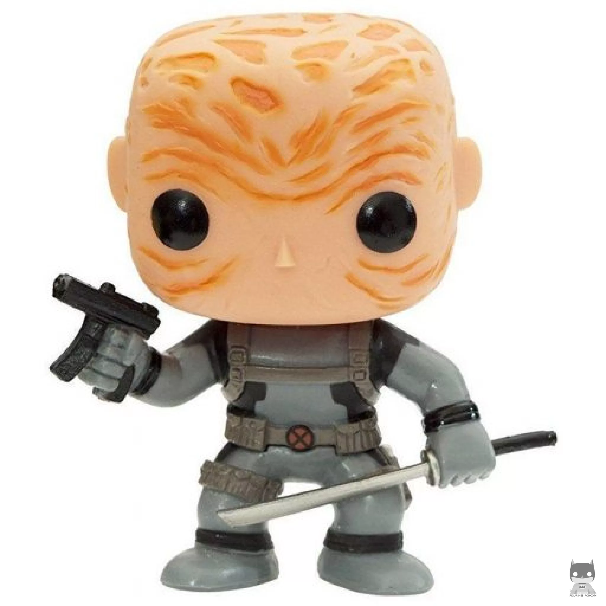 Figura Funko Pop! Deadpool sin máscara (Gris) (Marvel Comics)