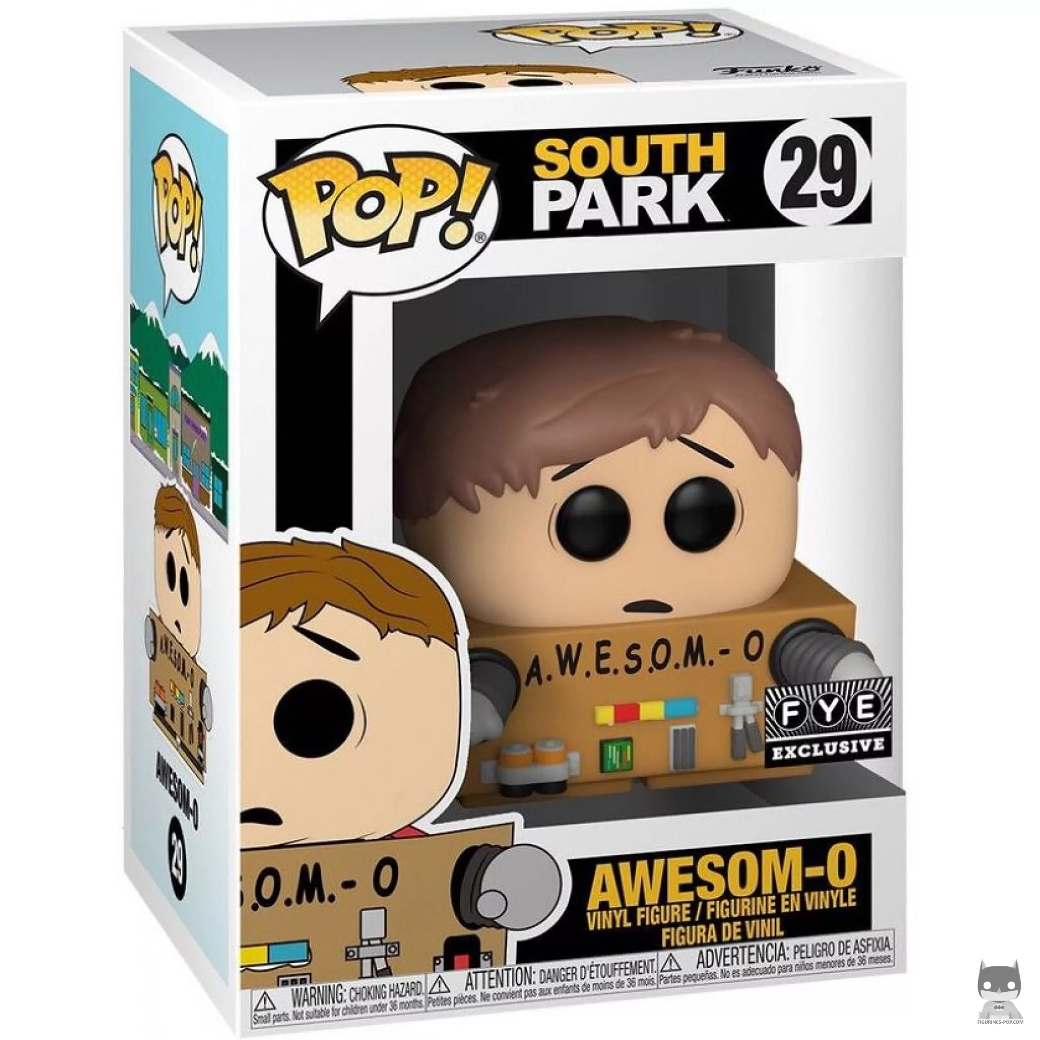 Figura Funko Pop! Awesom-O sin máscara en su caja