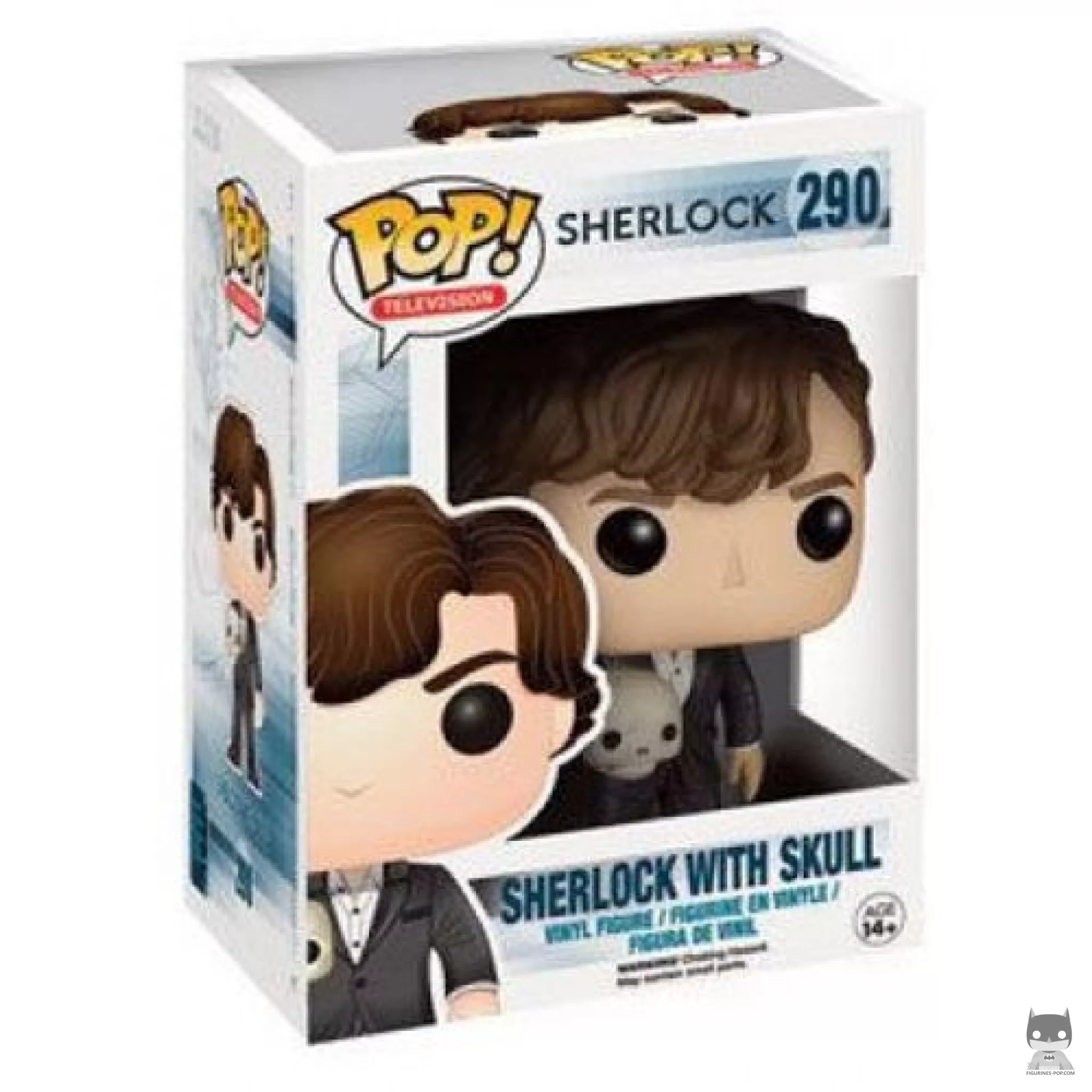 Figura Funko Pop! Sherlock Holmes (con calavera) en su caja