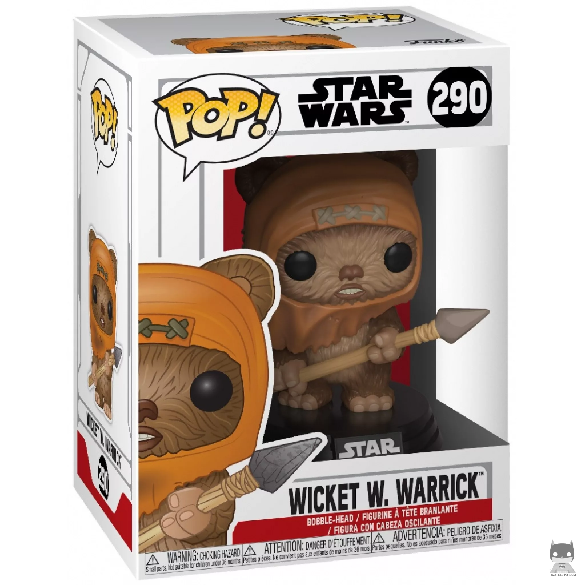 Figura Funko Pop! Wicket W. Warrick en su caja