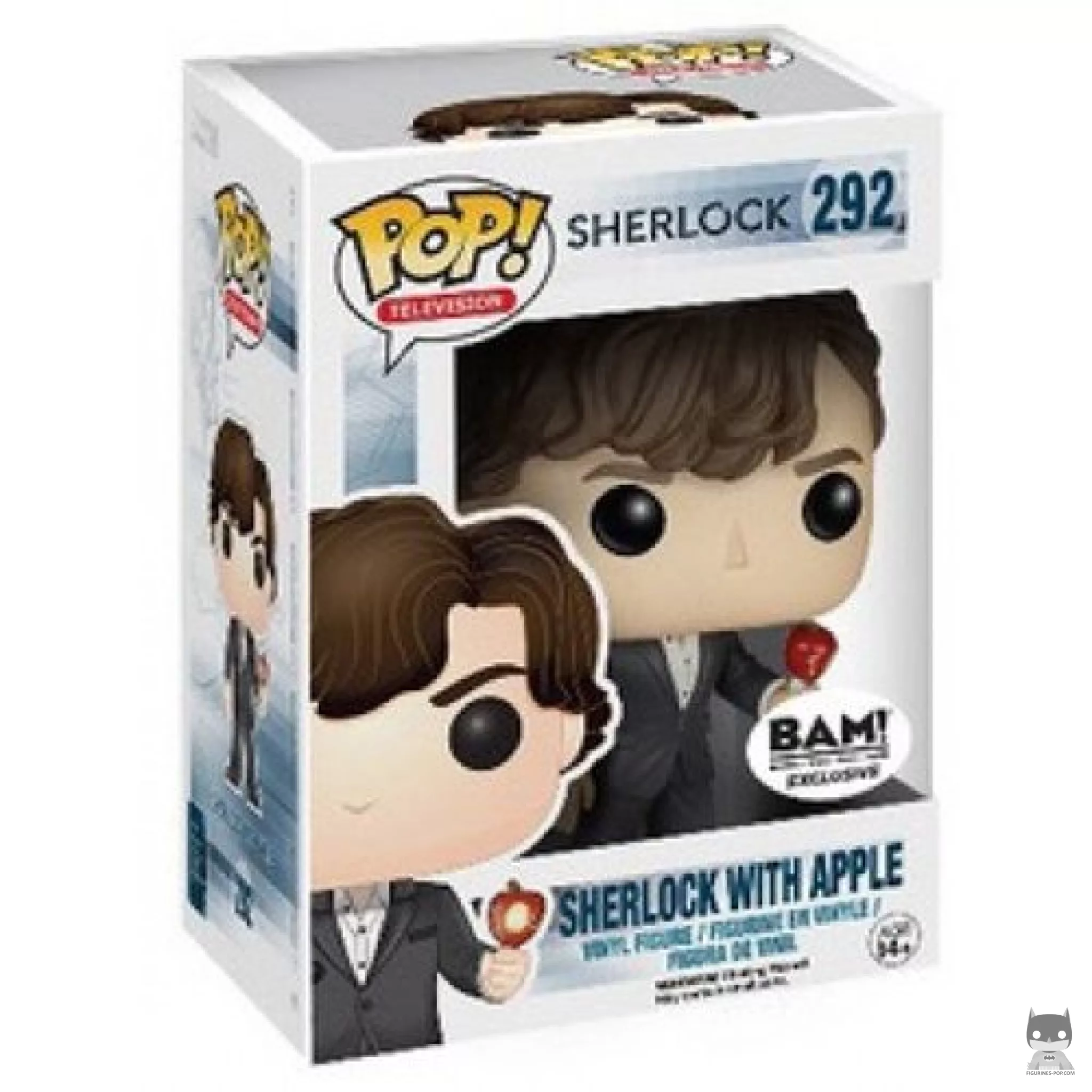 Figura Funko Pop! Sherlock Holmes (con manzana) en su caja