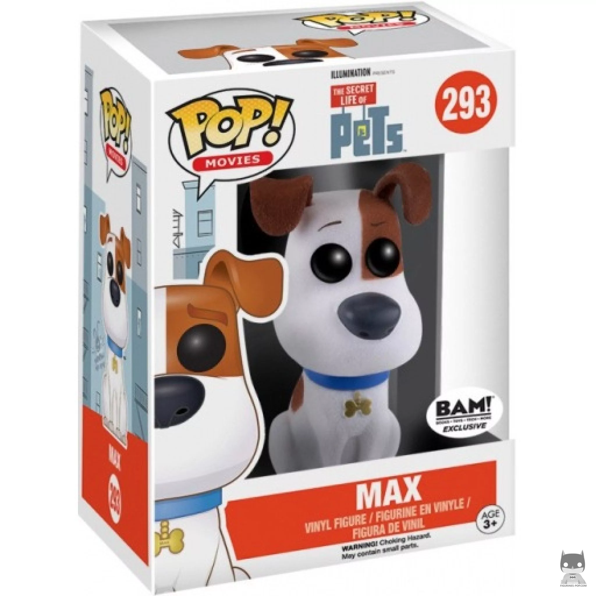 Figura Funko Pop! Max (Flocado) en su caja