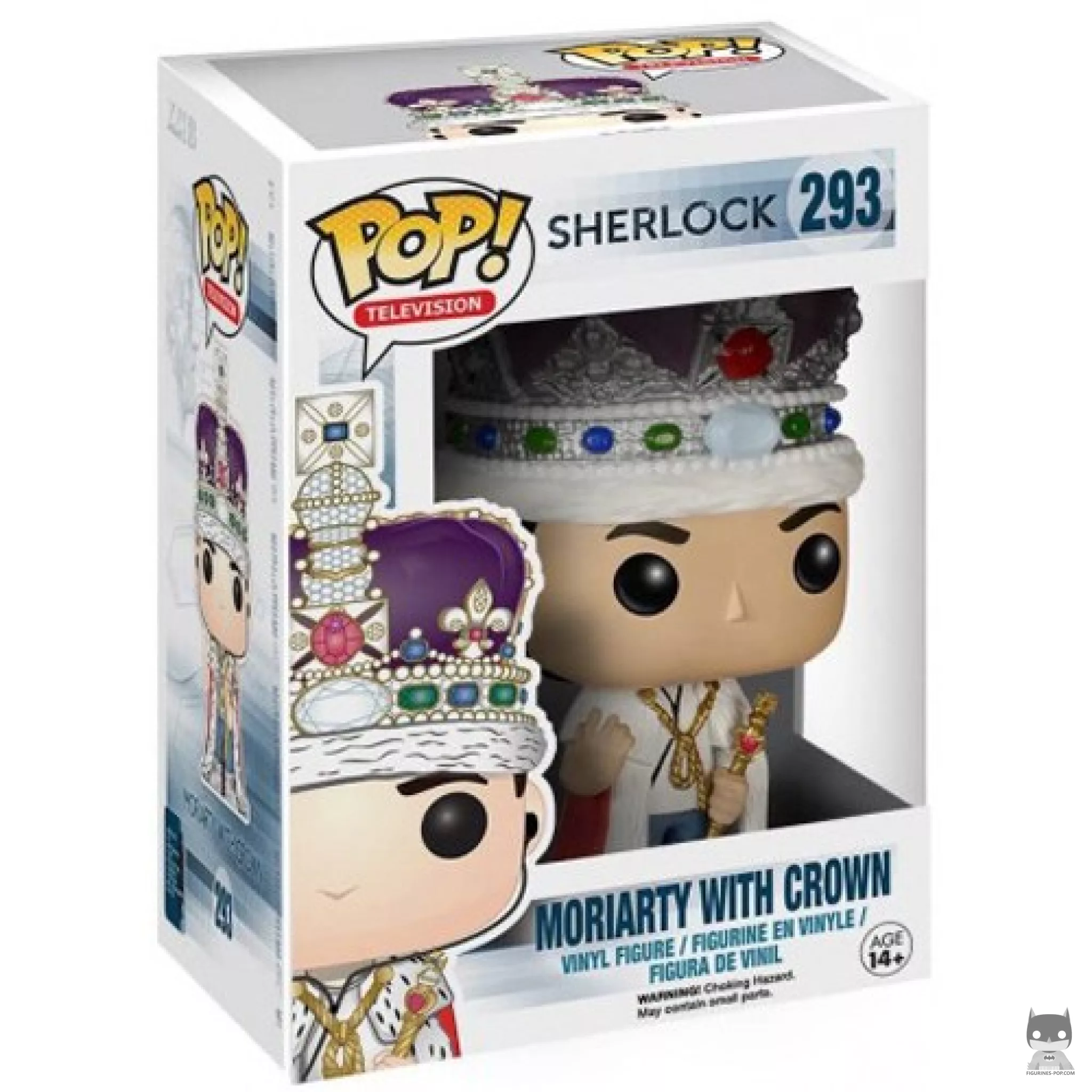 Figura Funko Pop! Jim Moriarty (Joyas de la Corona) en su caja