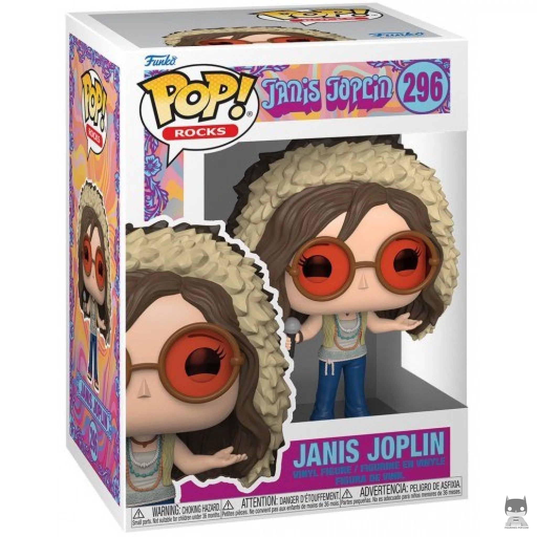 Figura Funko Pop! Janis Joplin en su caja
