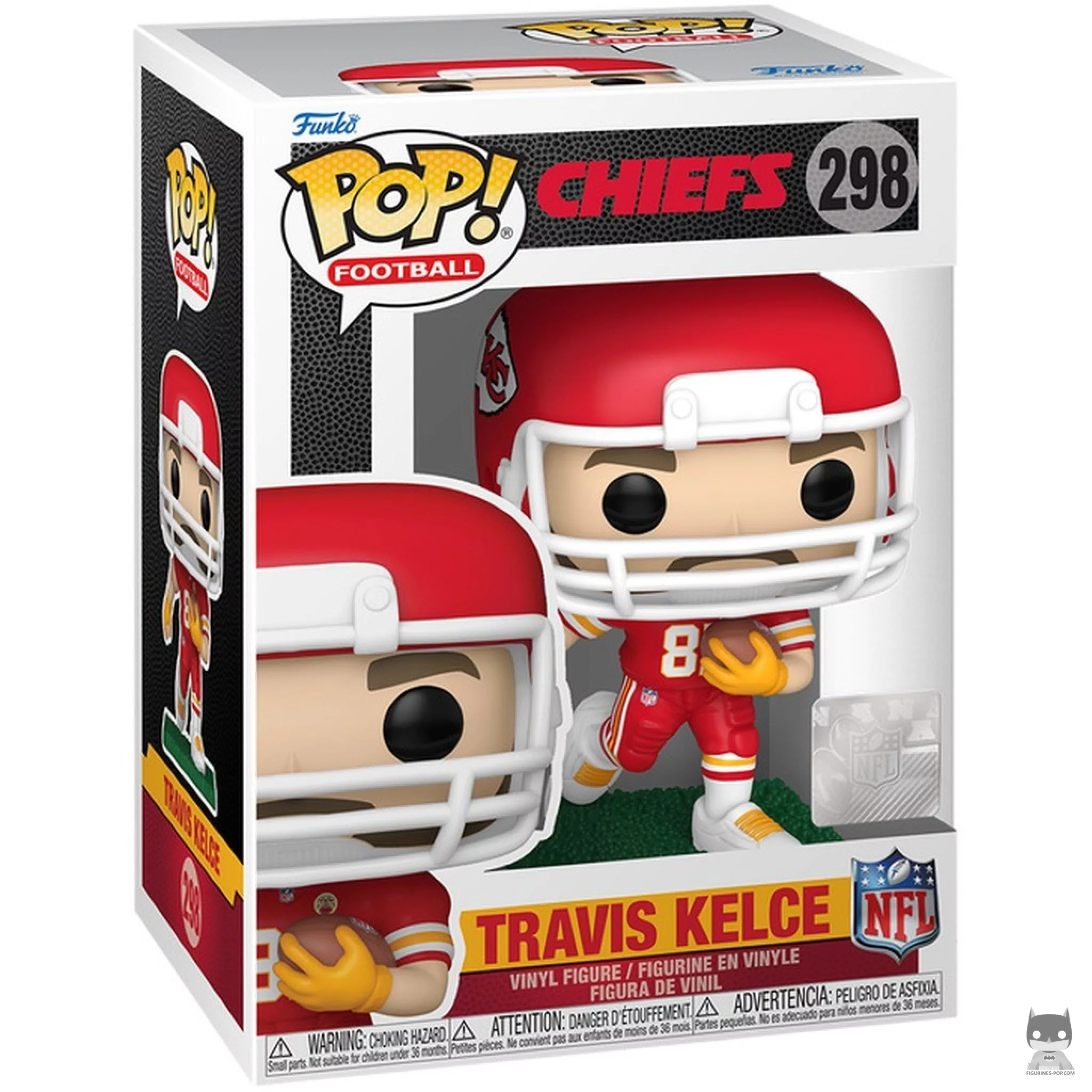 Figura Funko Pop! Travis Kelce en su caja