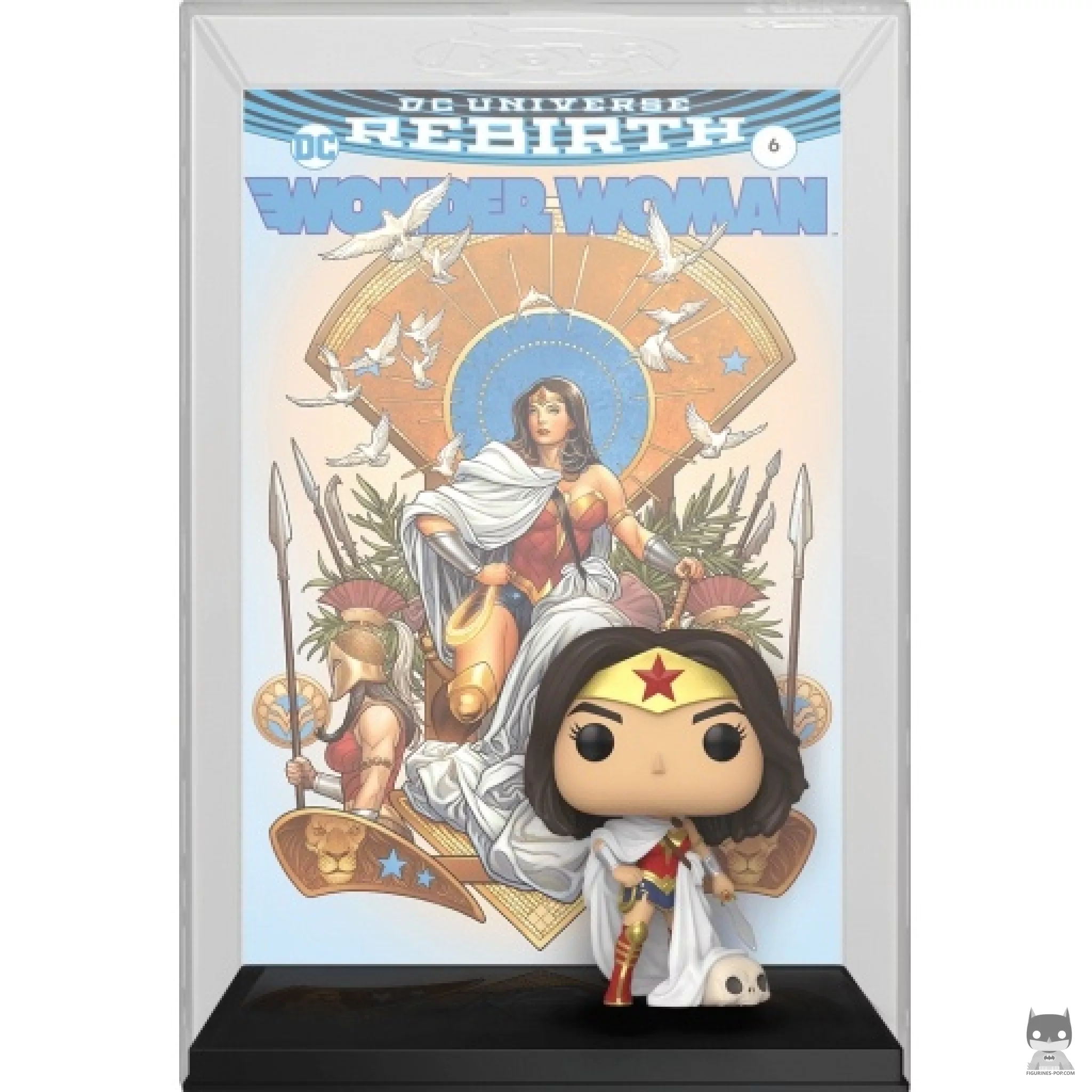 Figura Funko Pop! Wonder Woman Renacimiento en el trono (80.º aniversario de Wonder Woman)