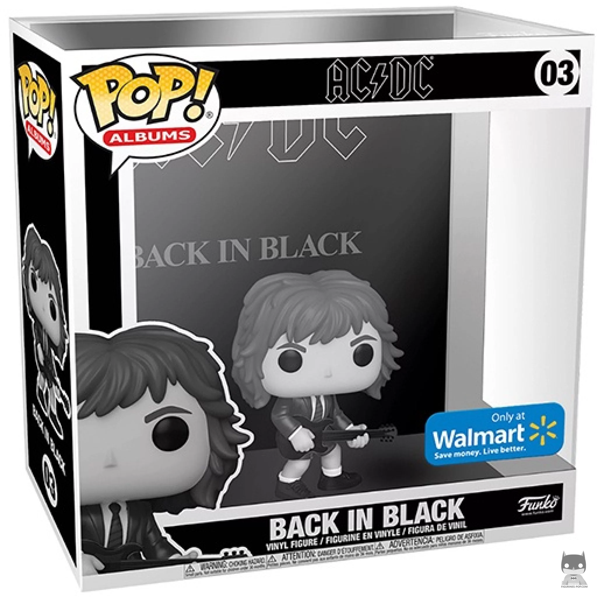 Figura Funko Pop! AC/DC: Back in Black en su caja