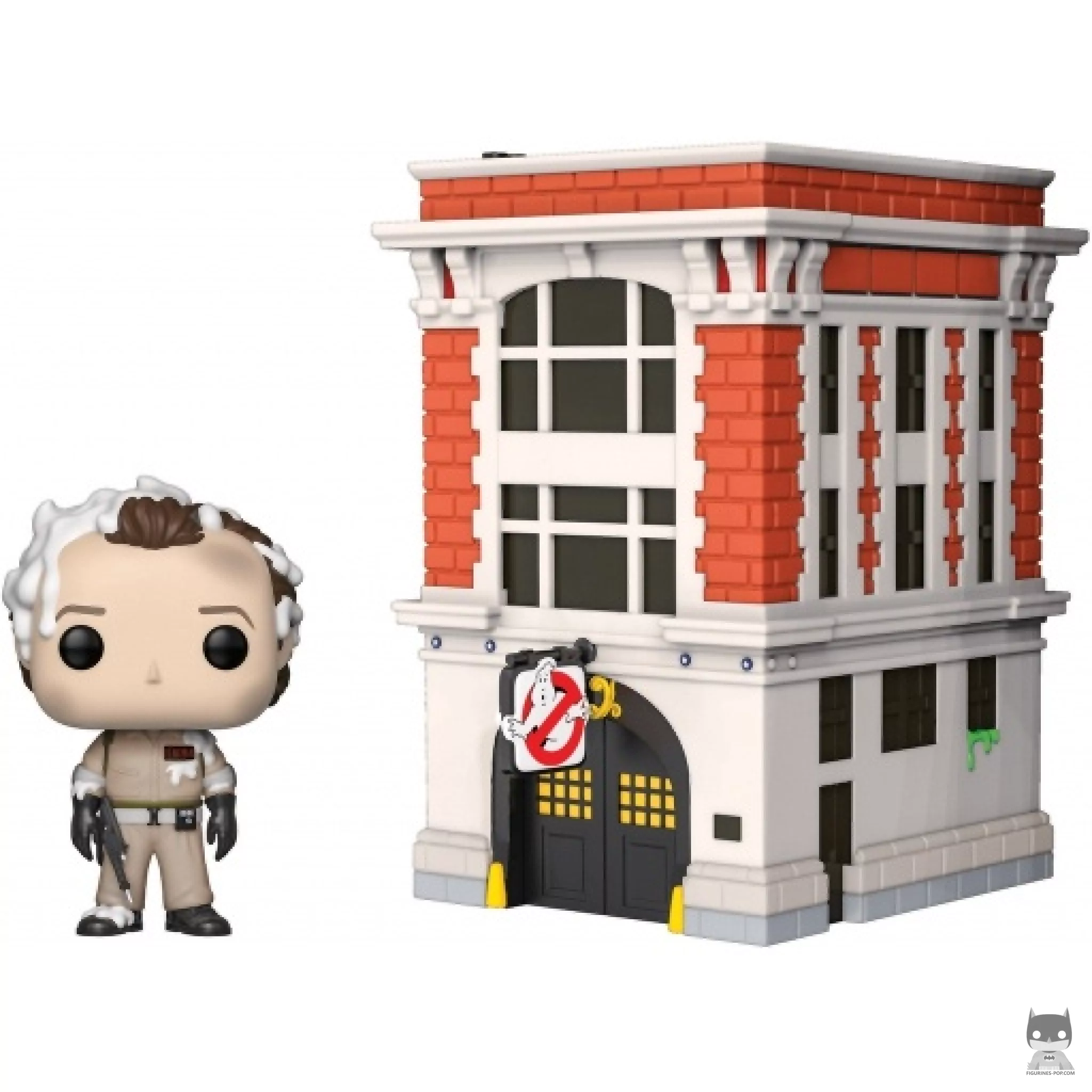 Figura Funko Pop! Dr. Peter Venkman con el cuartel de bomberos (Cazafantasmas)