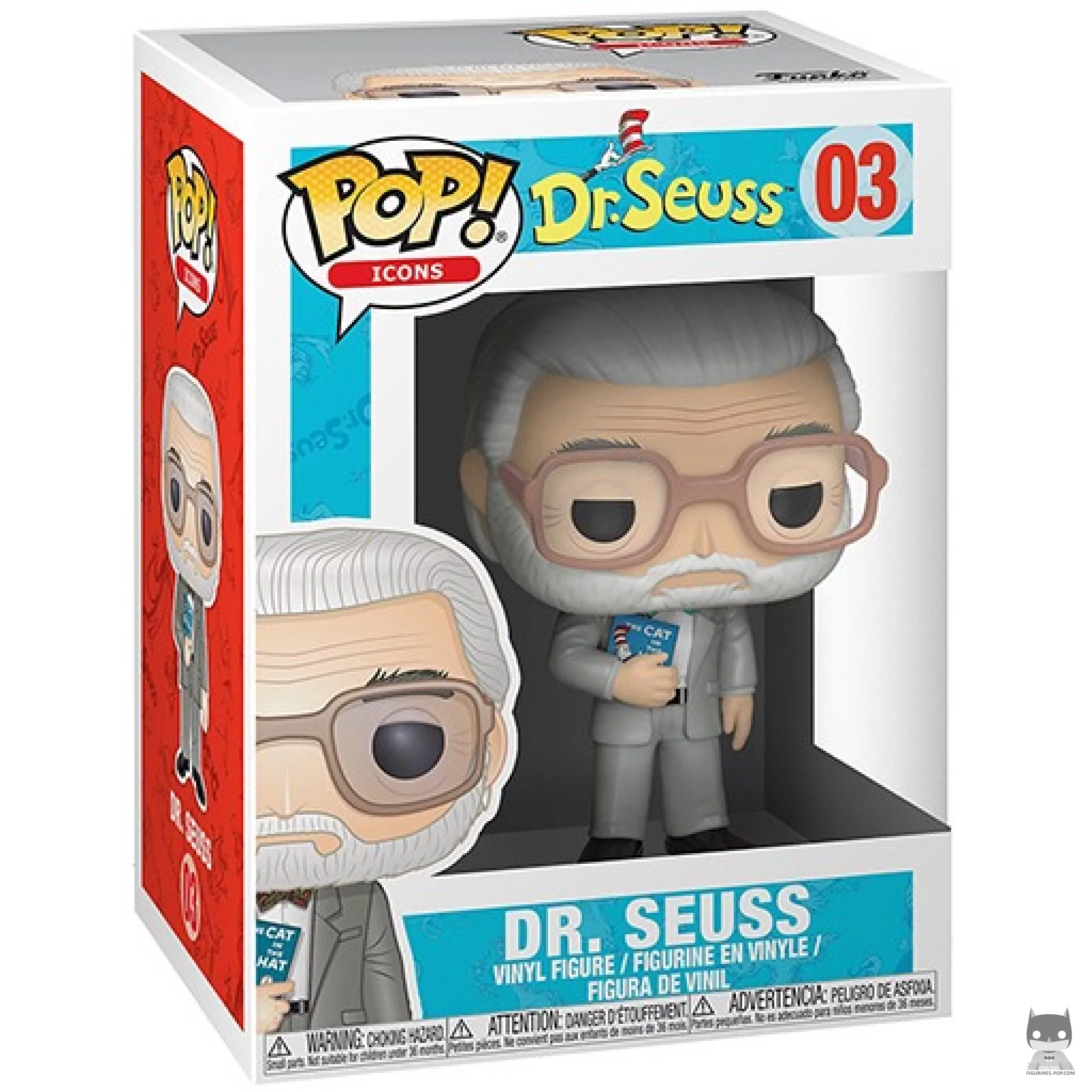 Figura Funko Pop! Dr. Seuss en su caja
