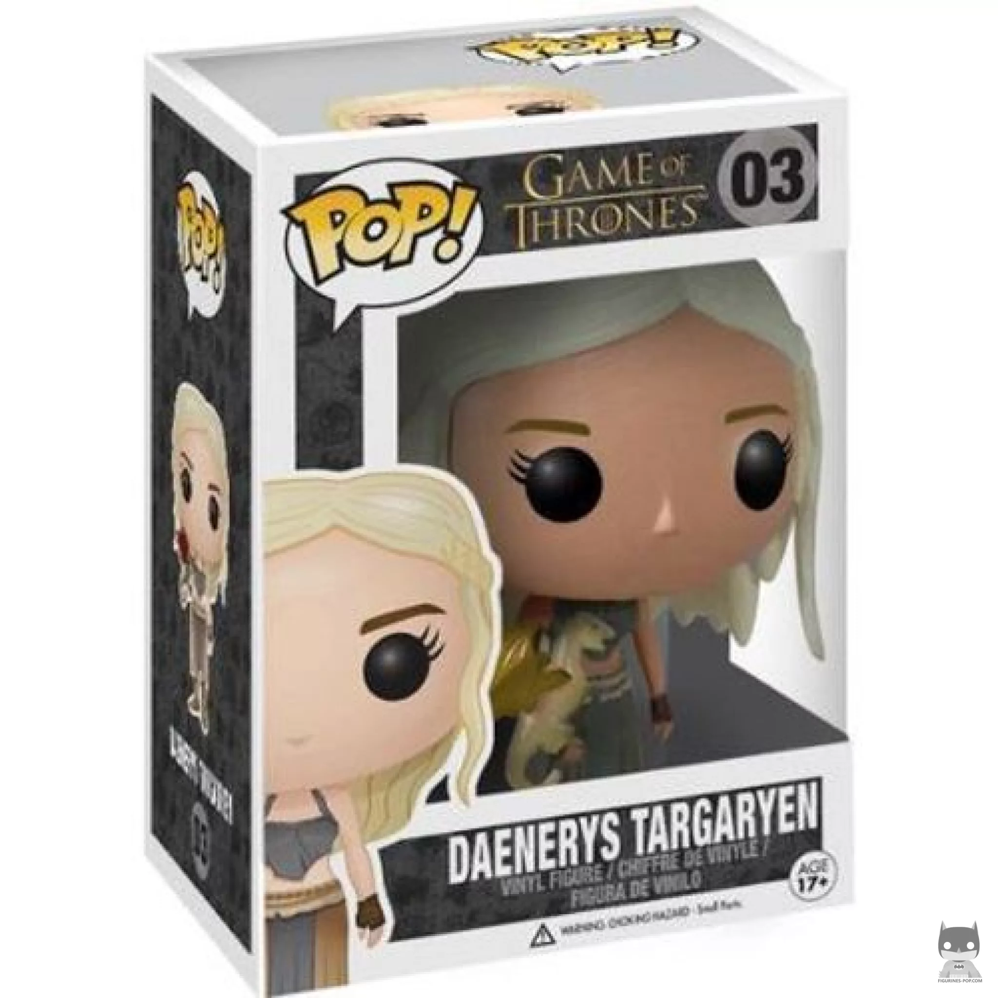 Figura Funko Pop! Daenerys (Dragón blanco y dorado) en su caja
