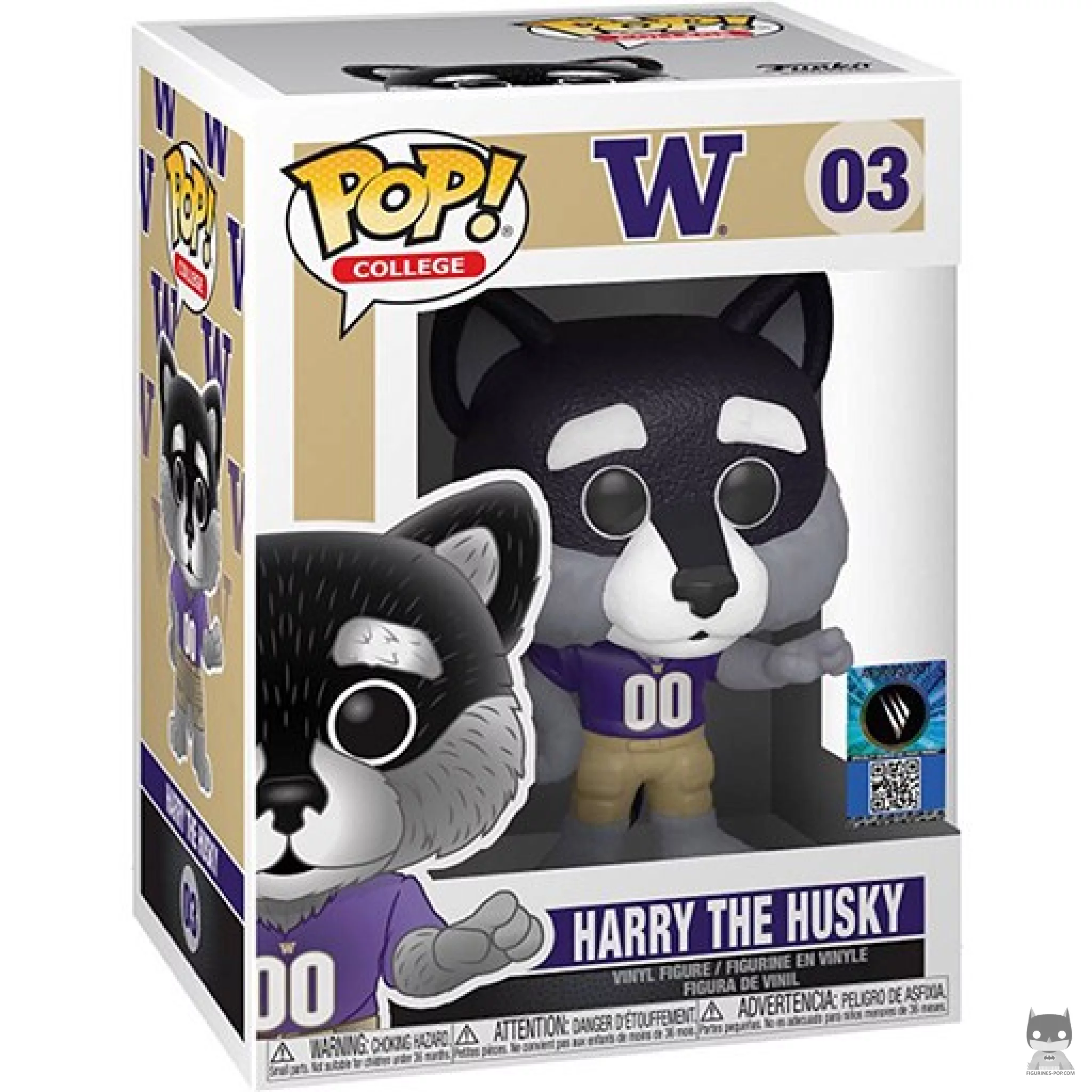 Figura Funko Pop! Harry the Husky (UW) en su caja