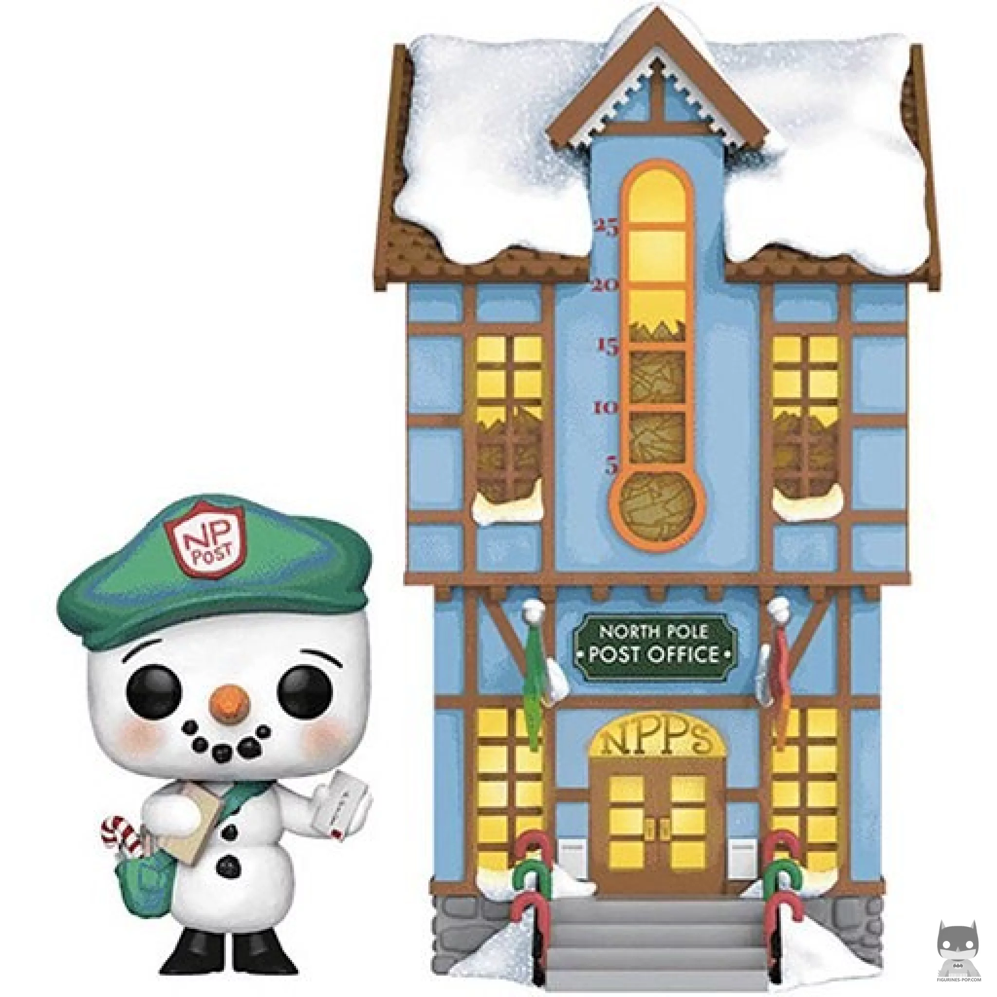 Figura Funko Pop! Frosty Franklin & Oficina de correos (Peppermint Lane)