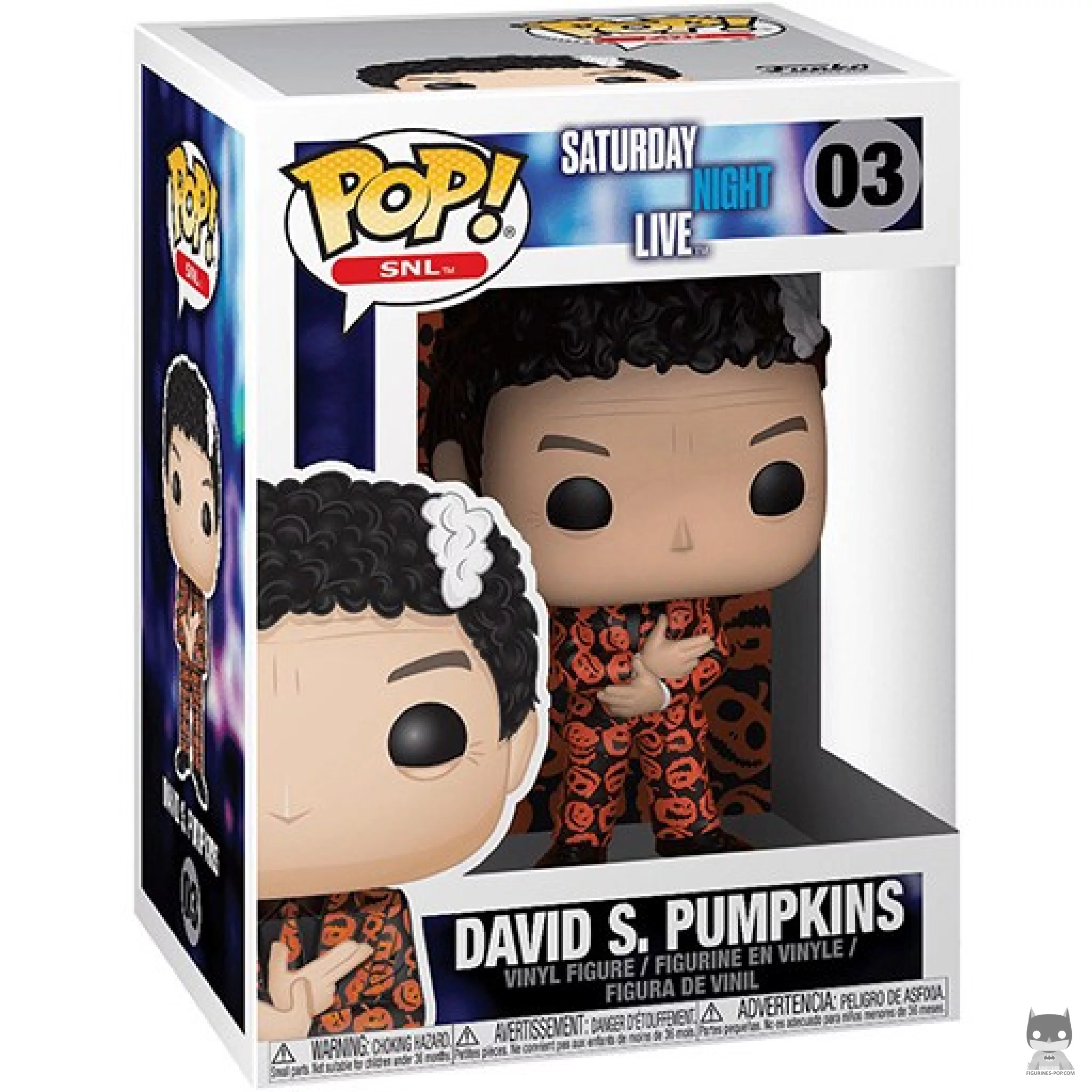 Figura Funko Pop! David S. Pumpkins en su caja