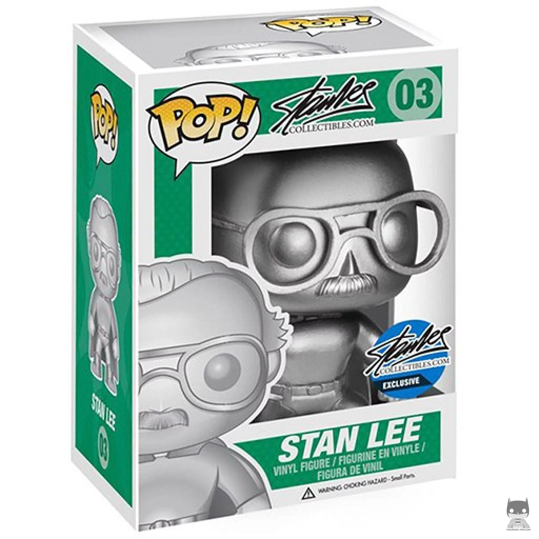 Figura Funko Pop! Stan Lee (Plateado) en su caja