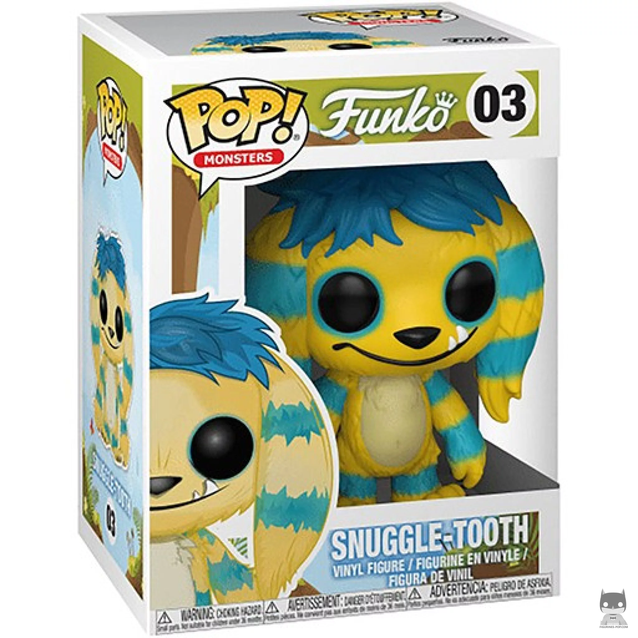 Figura Funko Pop! Snuggle-Tooth (Amarillo) en su caja