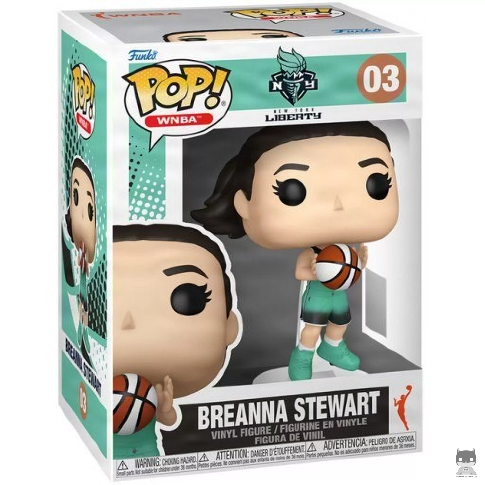 Figura Funko Pop! Breanna Stewart en su caja