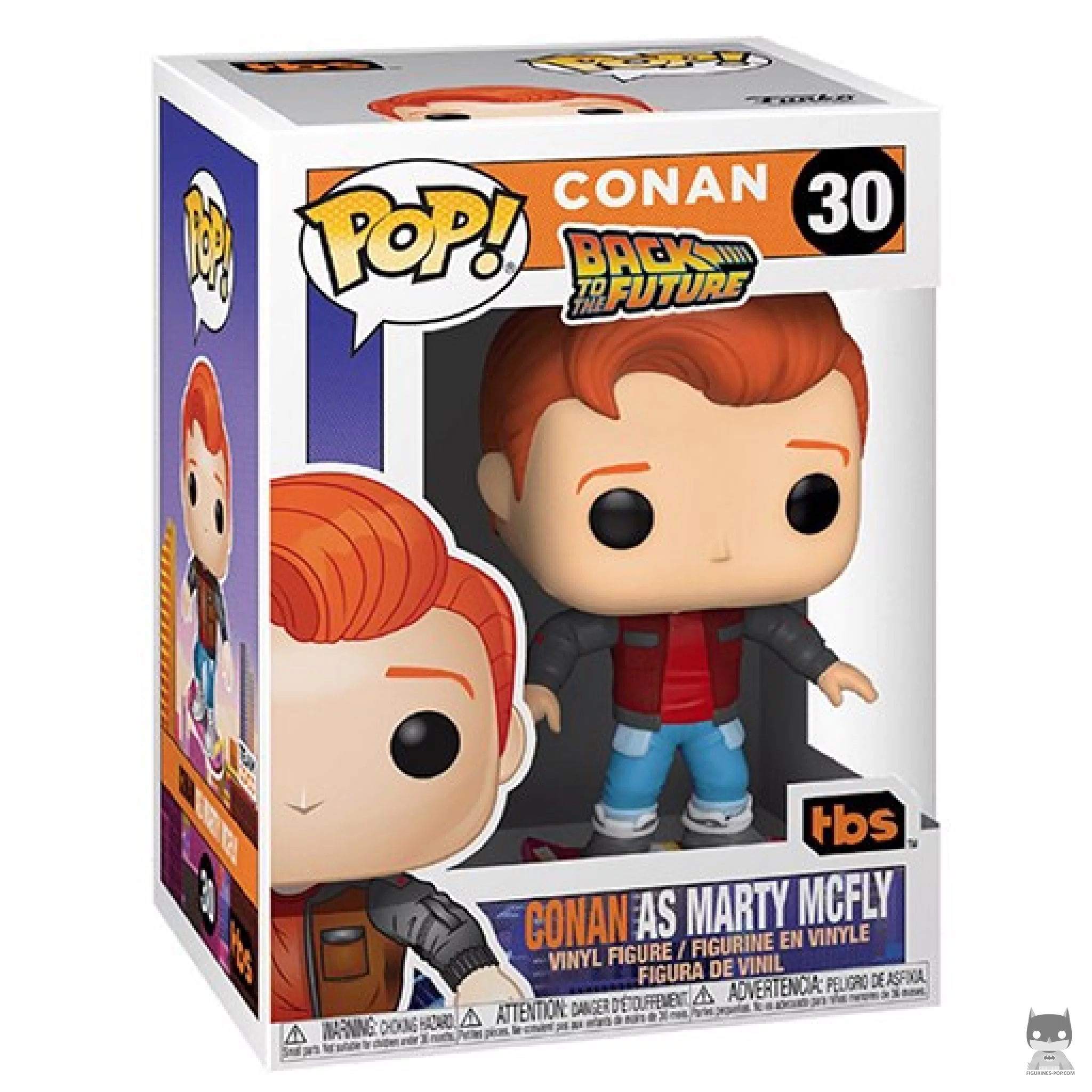 Figura Funko Pop! Conan como Marty McFly en su caja