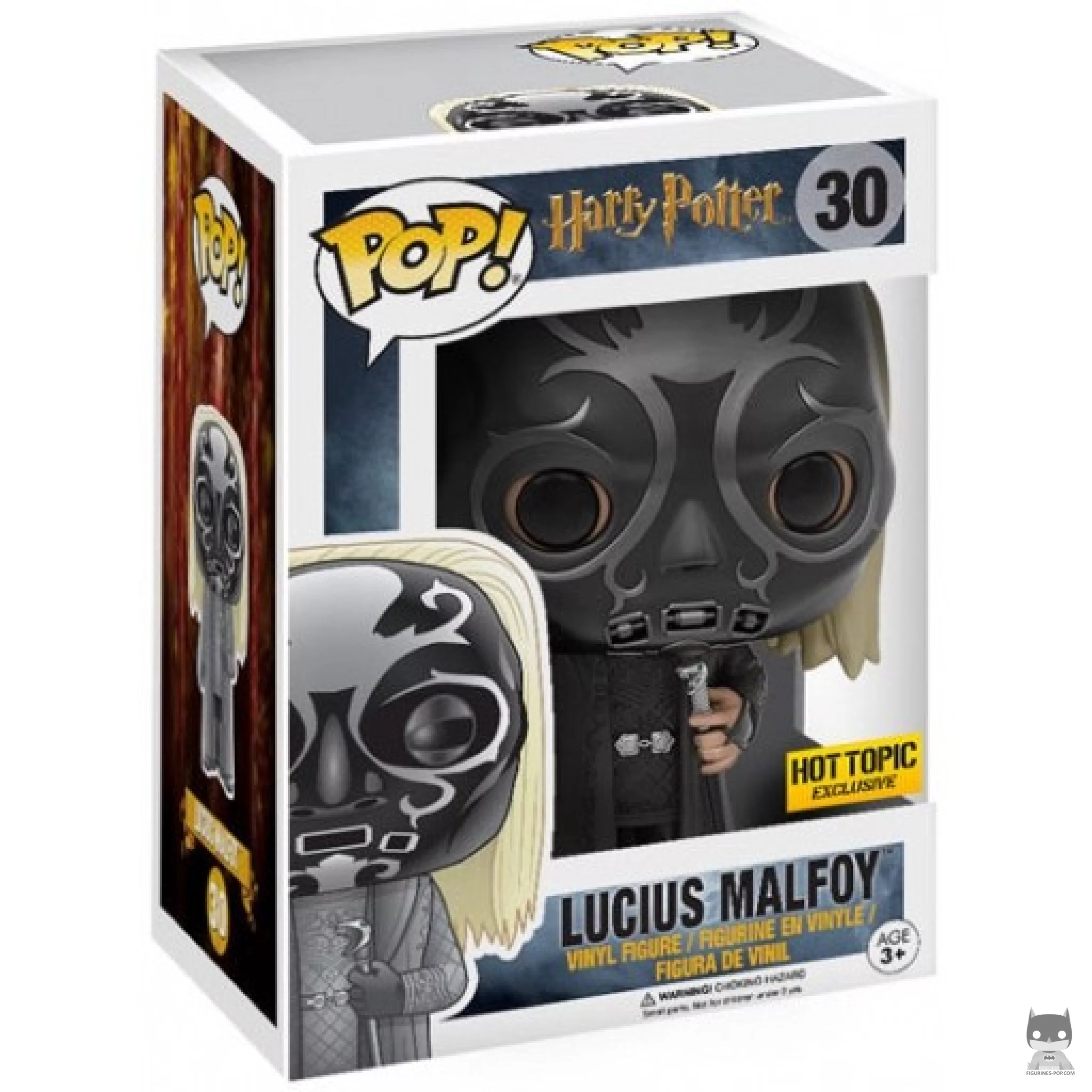 Figura Funko Pop! Lucius Malfoy como Mortífago en su caja