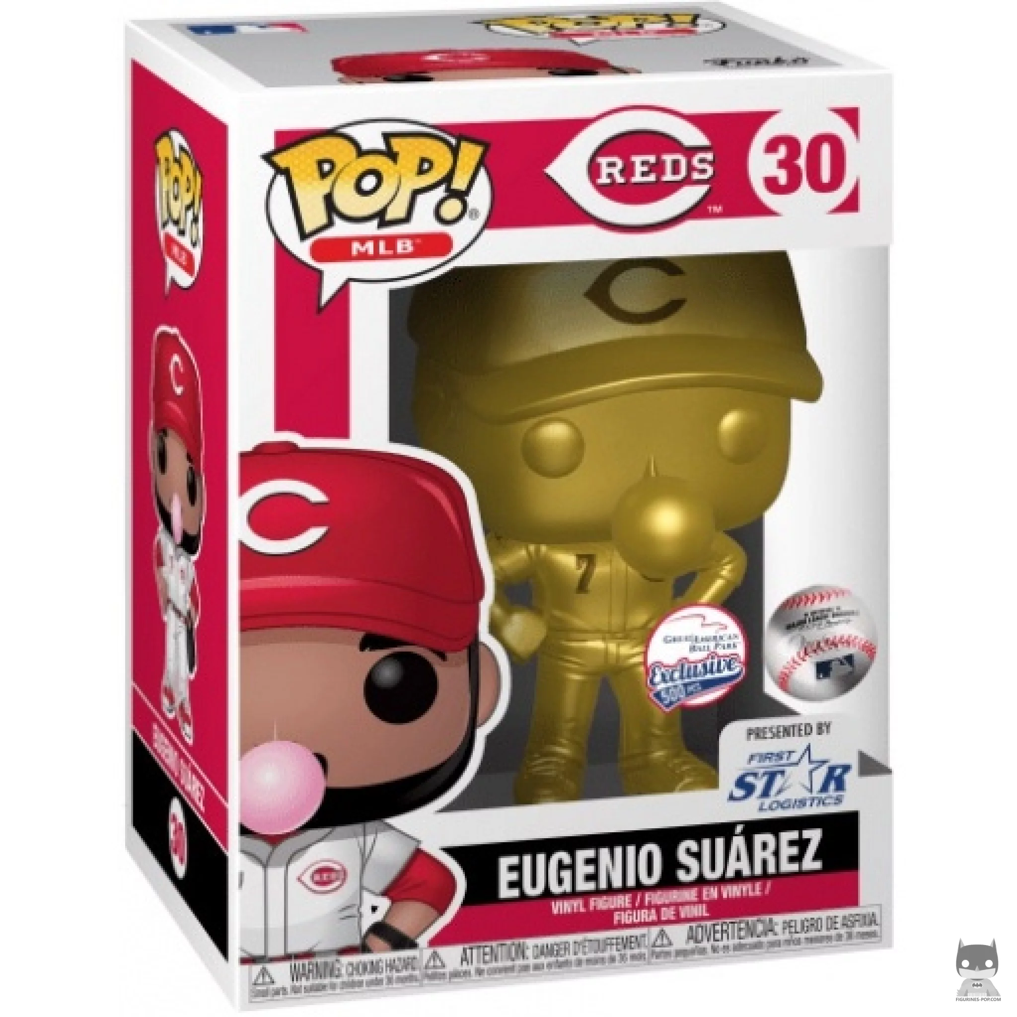 Figura Funko Pop! Eugenio Suarez (Dorado) en su caja