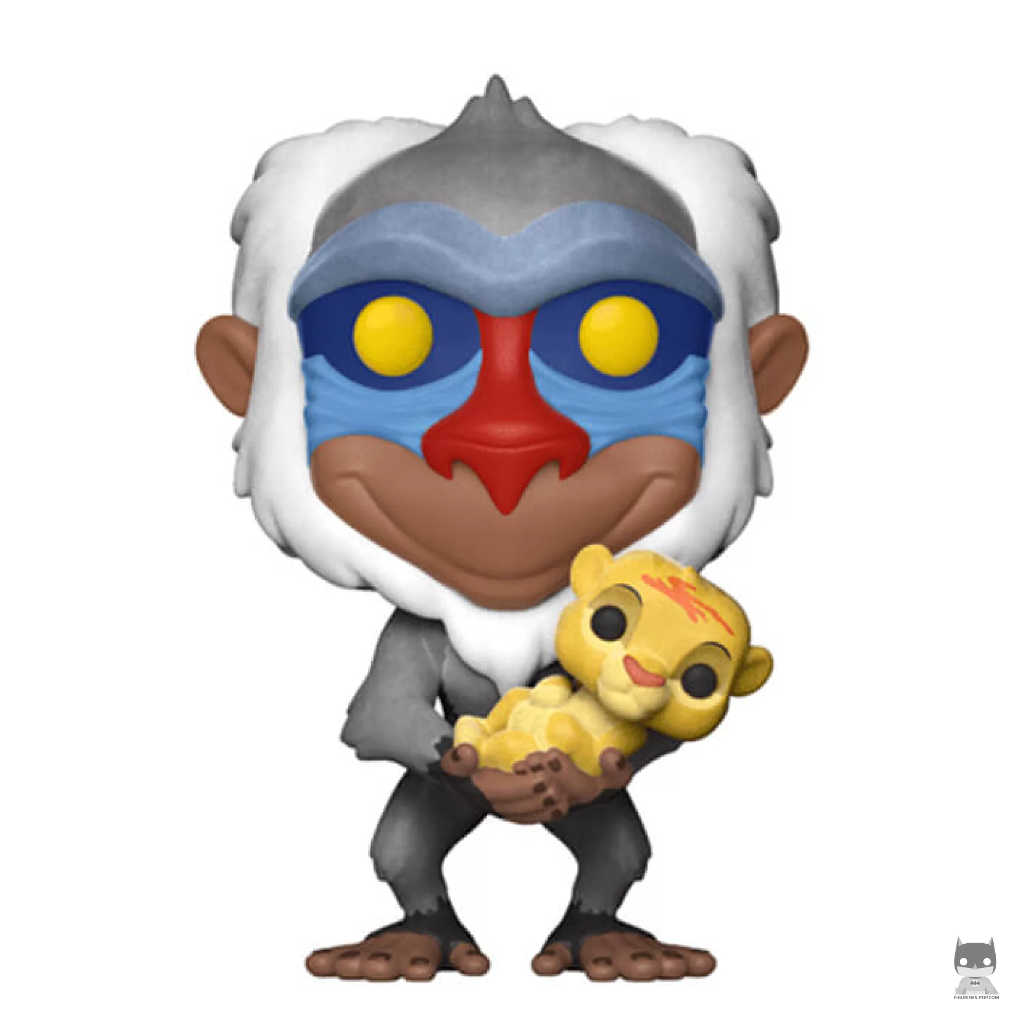 Figura Funko Pop! Rafiki sosteniendo a Simba bebé (Flocado) (El rey león)