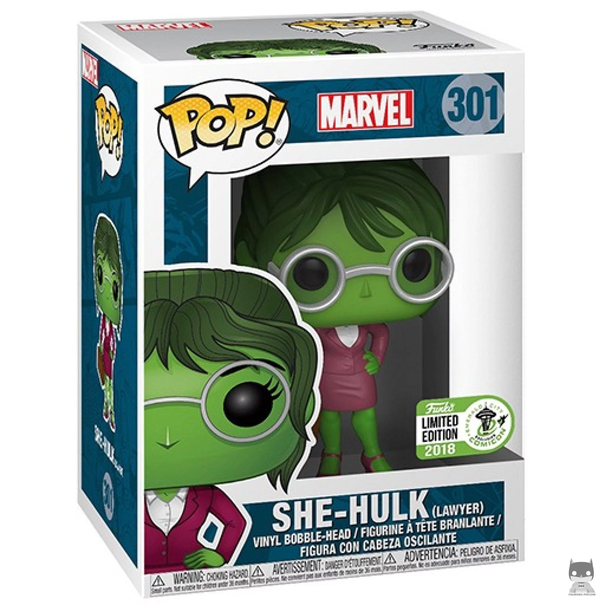 Figura Funko Pop! She-Hulk (Abogada) en su caja