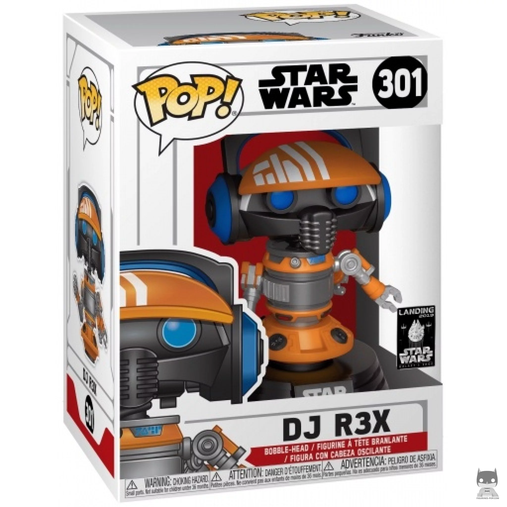 Figura Funko Pop! DJ R3X en su caja