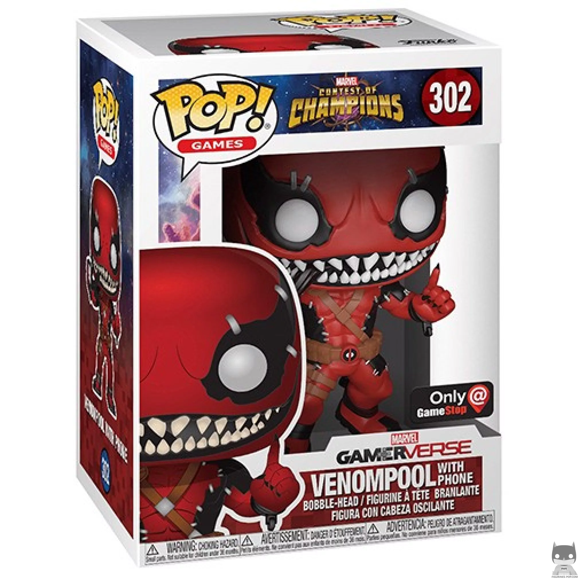 Figura Funko Pop! Venompool (con teléfono) en su caja