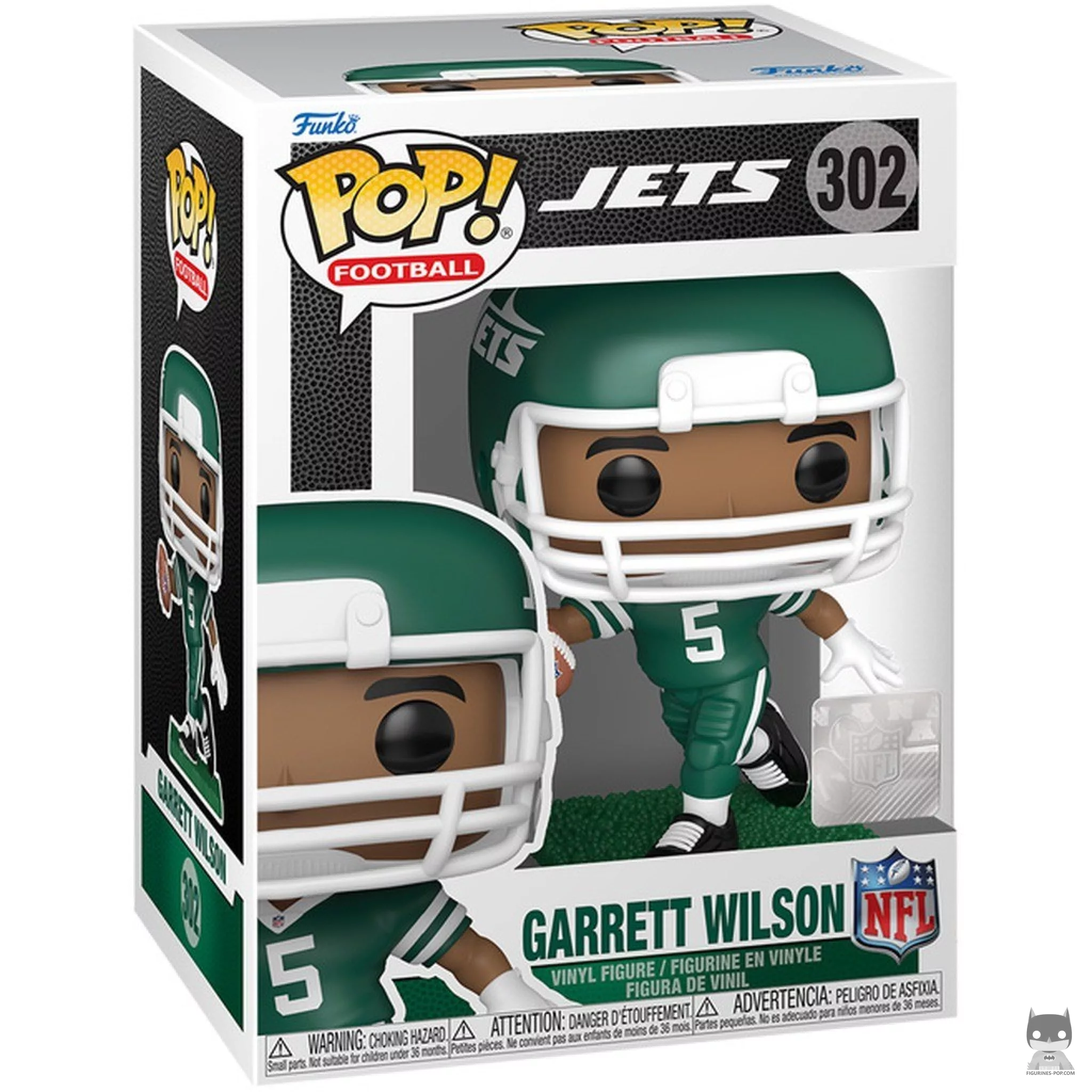 Figura Funko Pop! Garrett Wilson en su caja